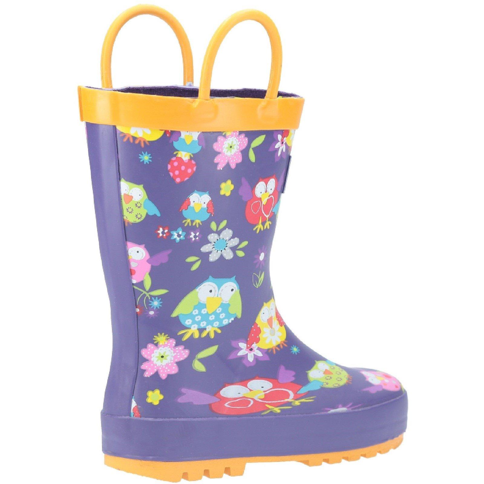 Owl - Cotswold - Kids' Puddle Wellington Boot - 2