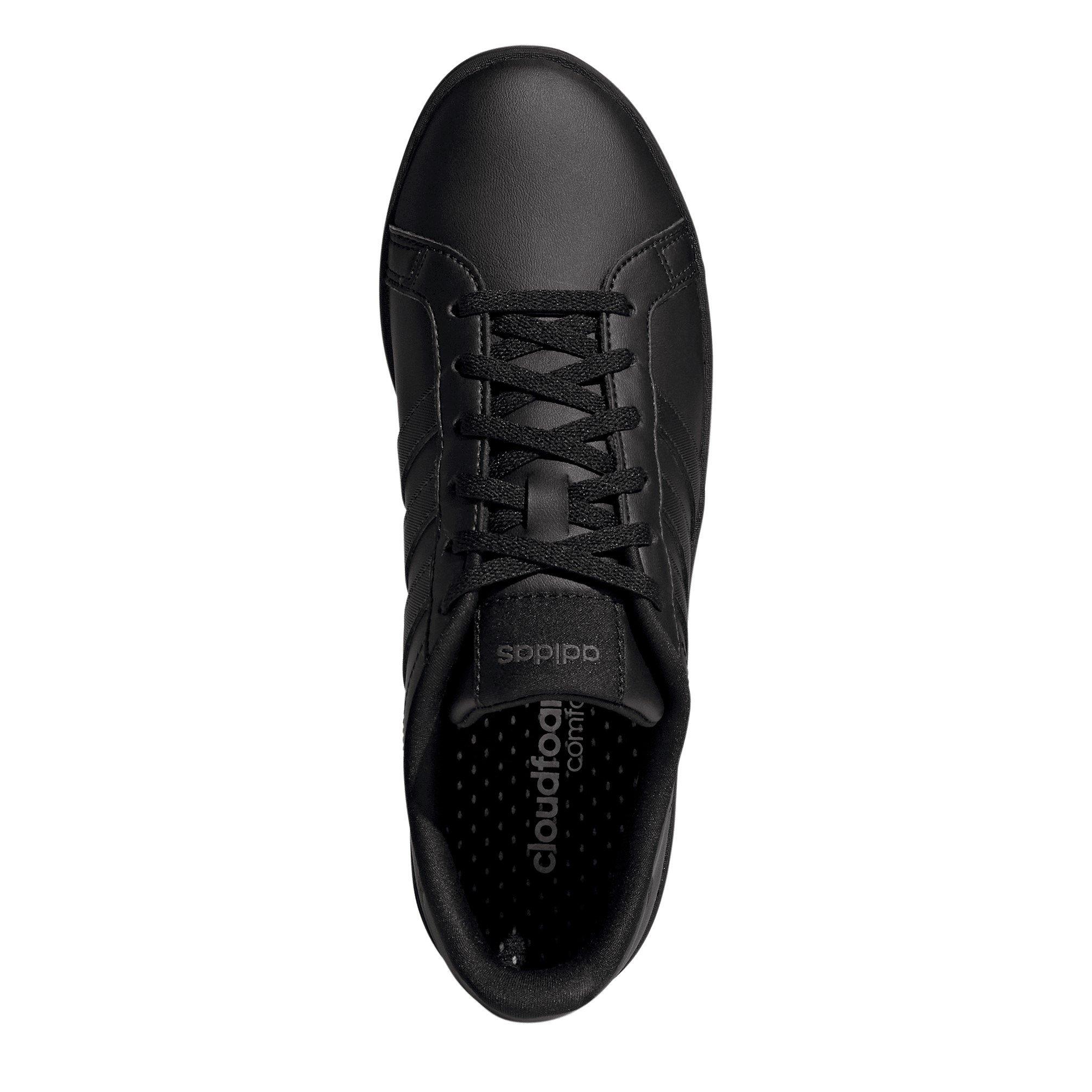 Triple Black - adidas - Courtpoint Trainers Womens - 5