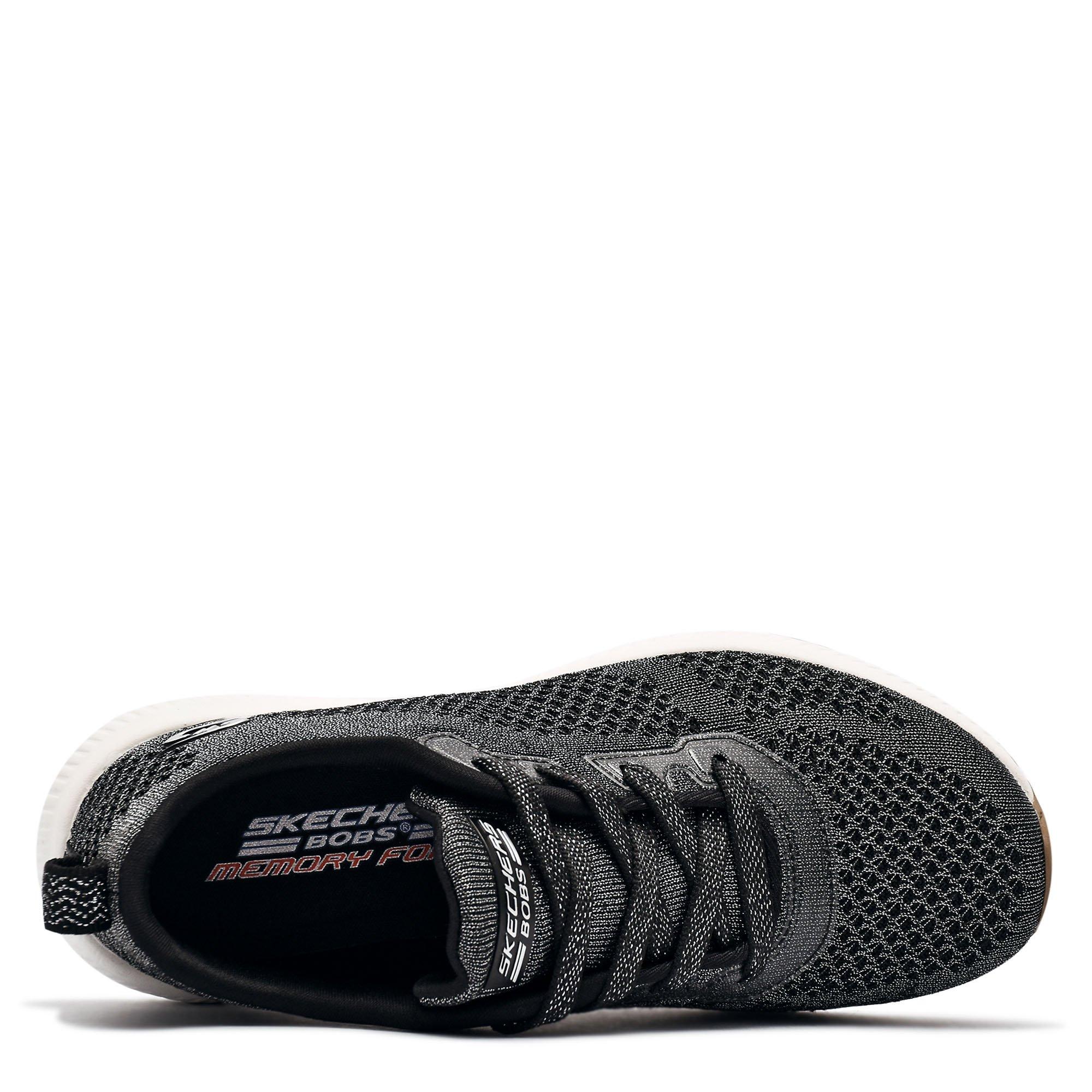 Black - Skechers - BOBS Squad Womens Shoes - 3