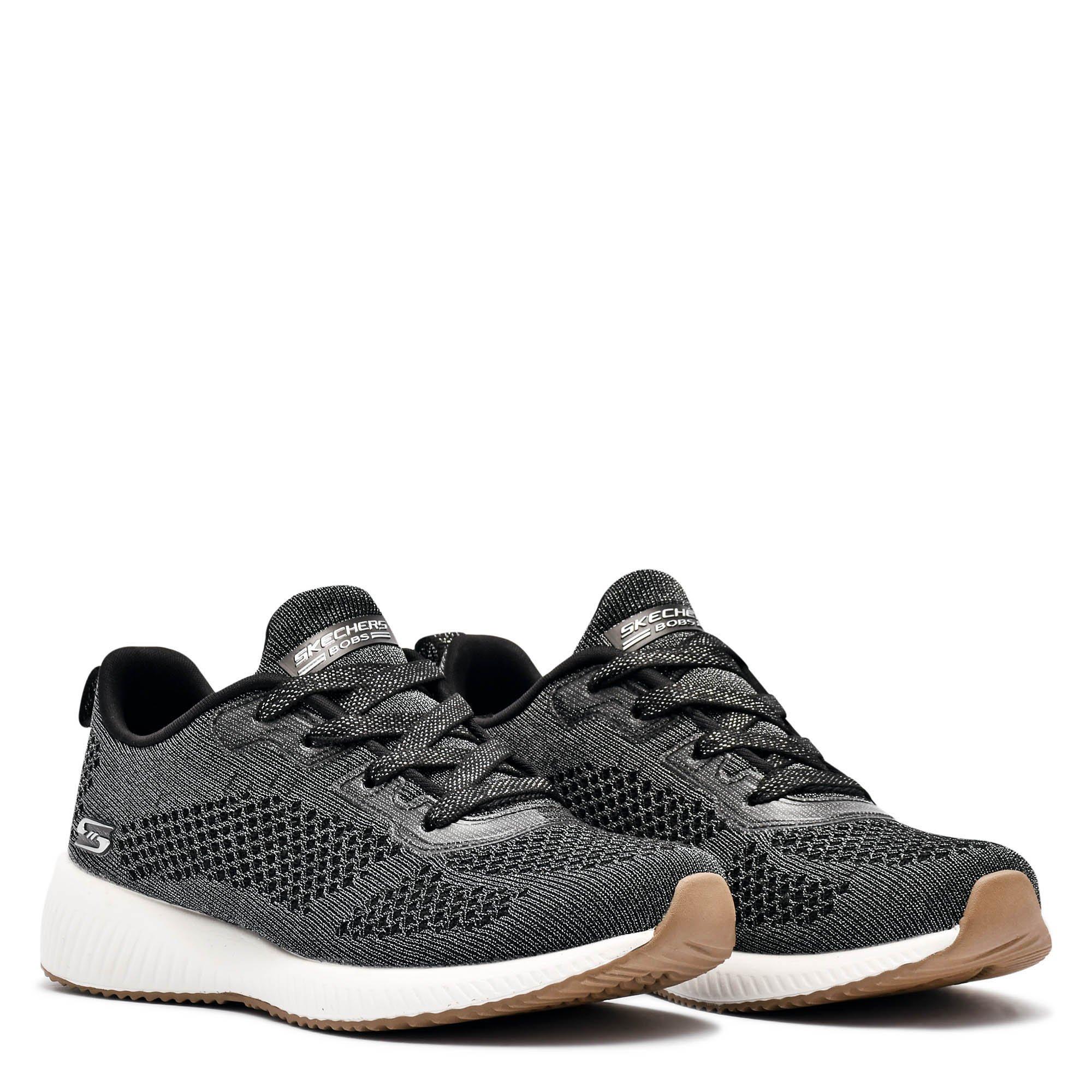 Black - Skechers - BOBS Squad Womens Shoes - 5