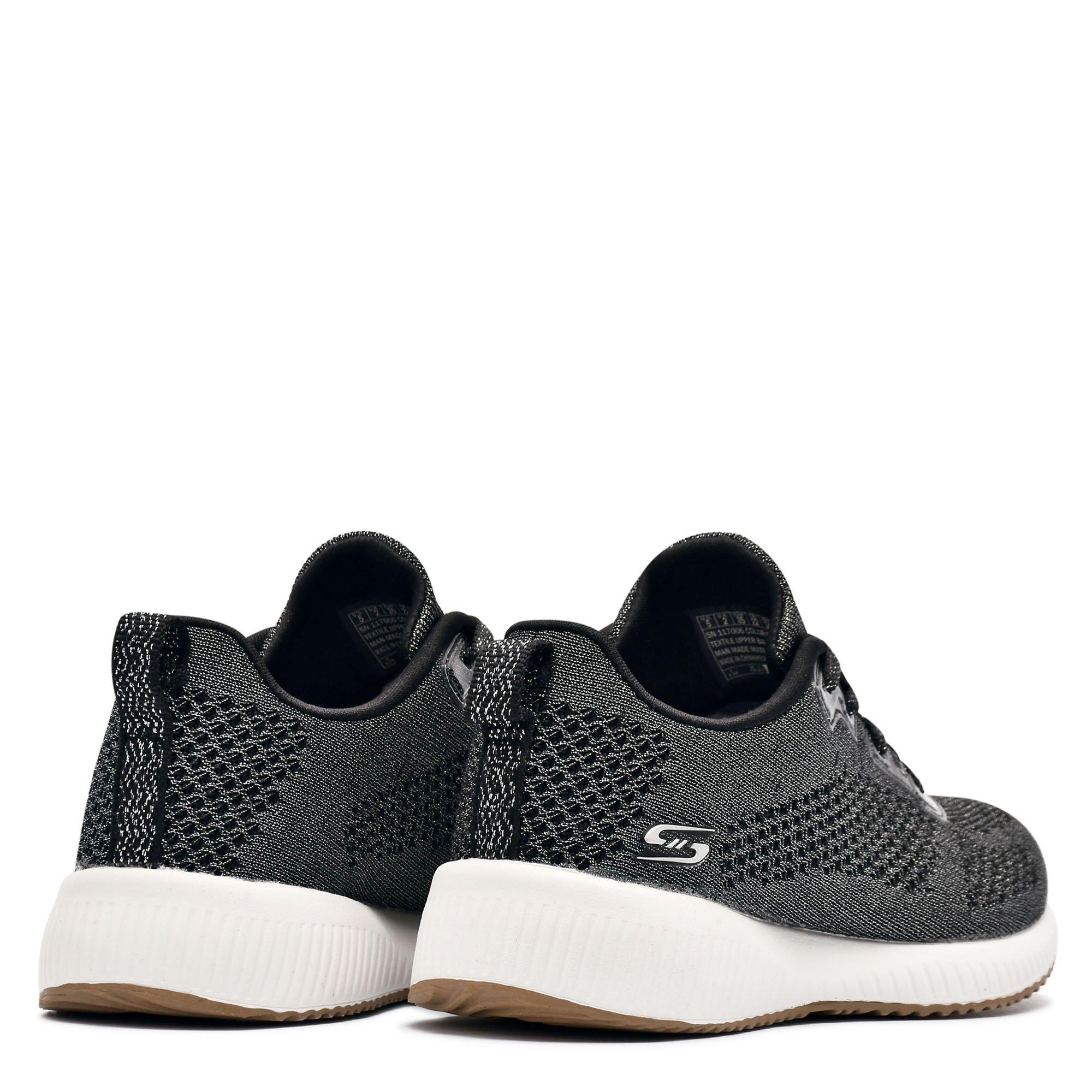 Black - Skechers - BOBS Squad Womens Shoes - 6