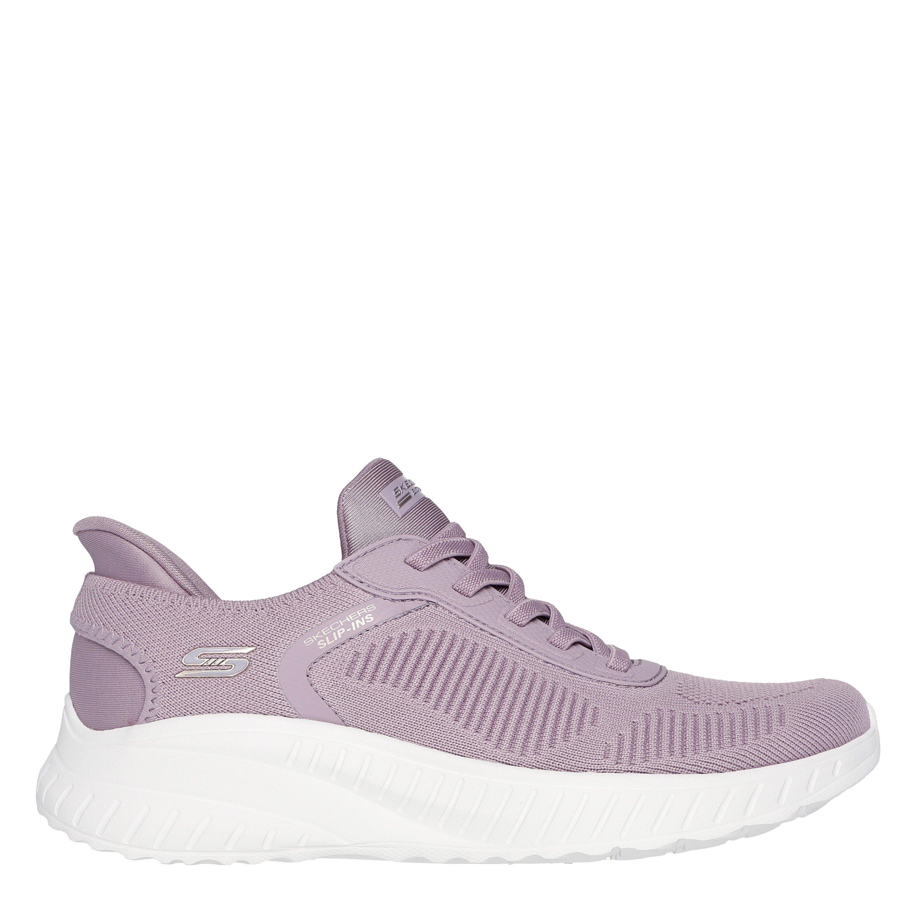 Skechers Women's Bobs Squad Chaos Current Muse Slip-On Trainers - Lavender - 4 (37)