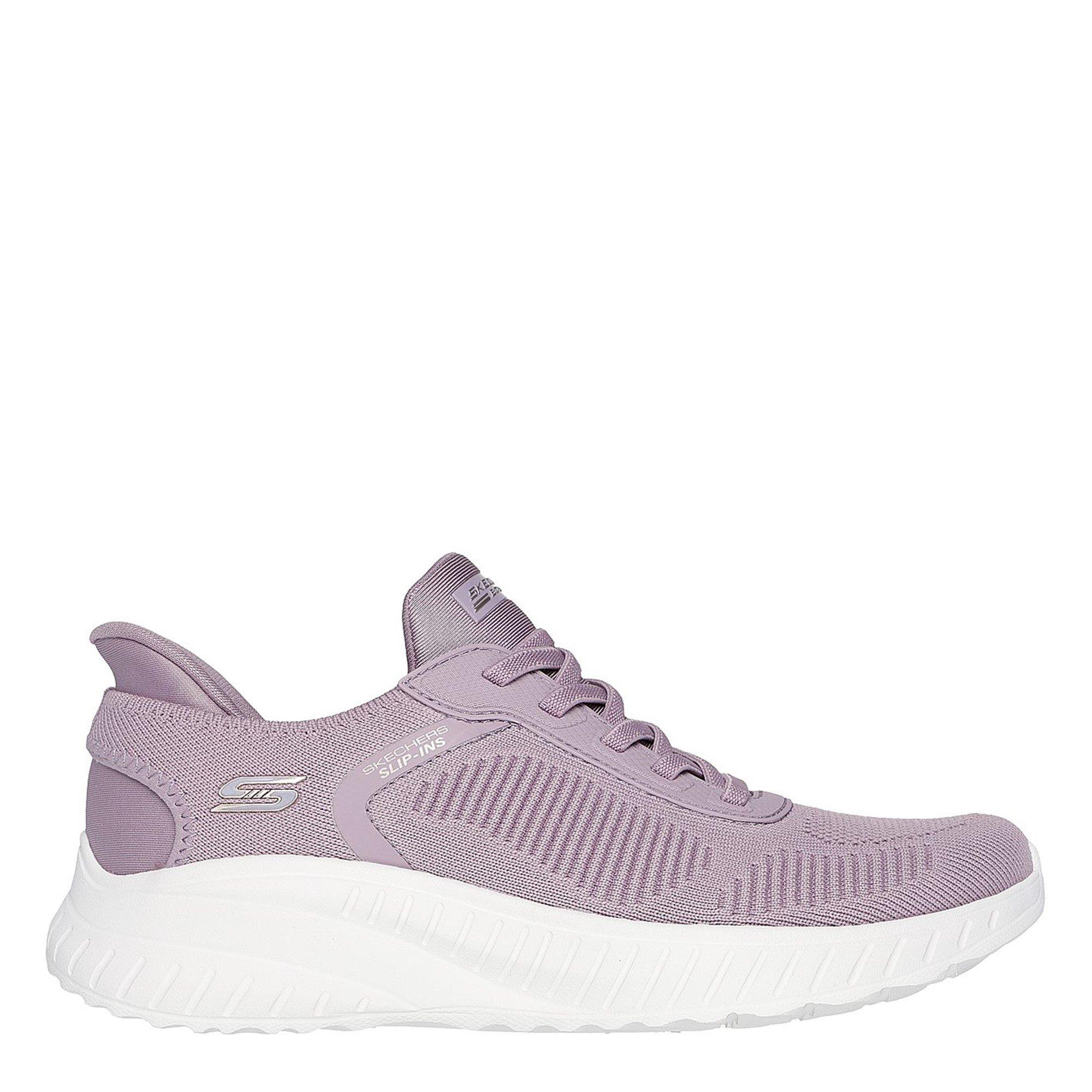 Lavendel - Skechers - Women's Bobs Squad Chaos Current Muse Slip-On Trainers - 3