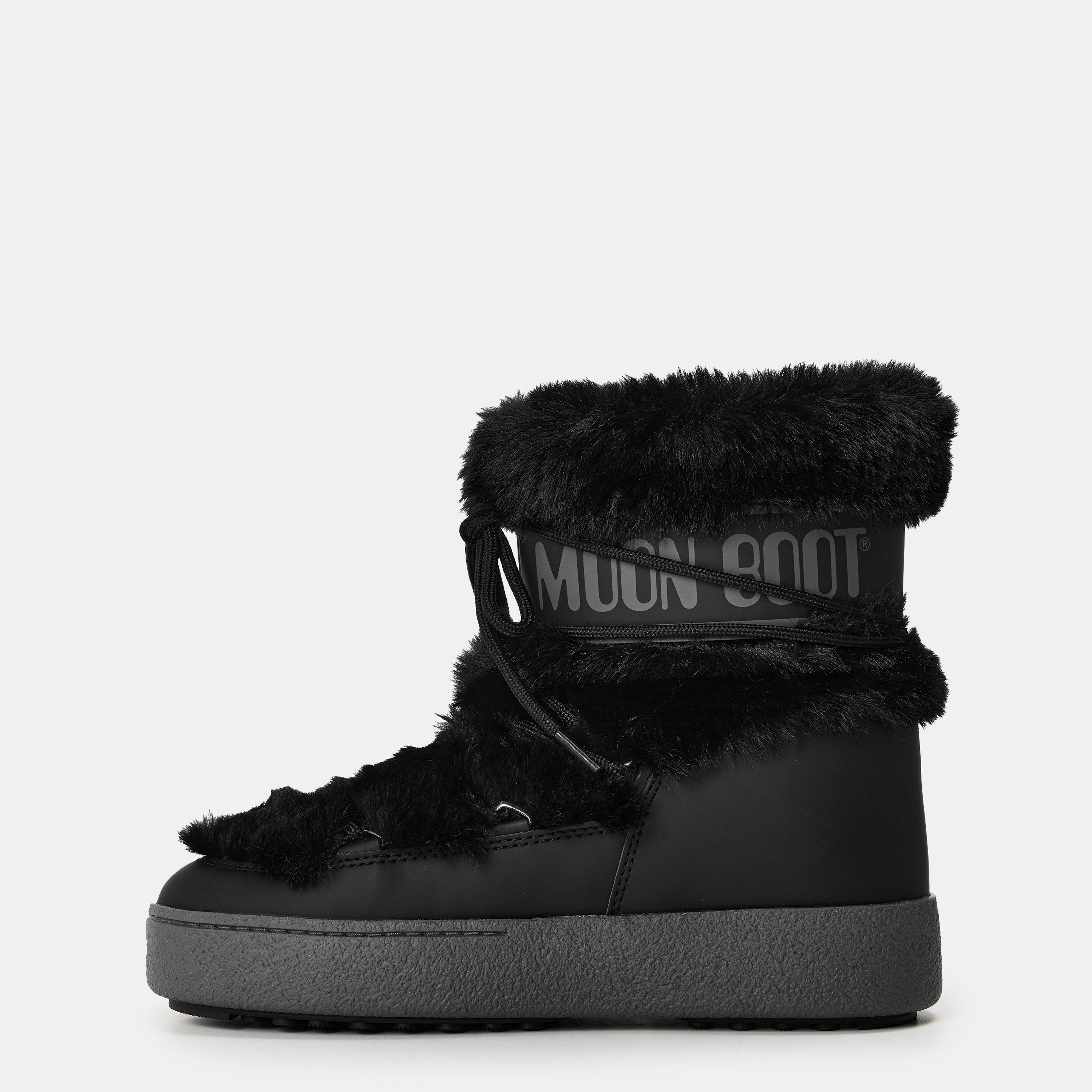 Black - Moon Boot - Women's Faux Fur Snow Boots - 2