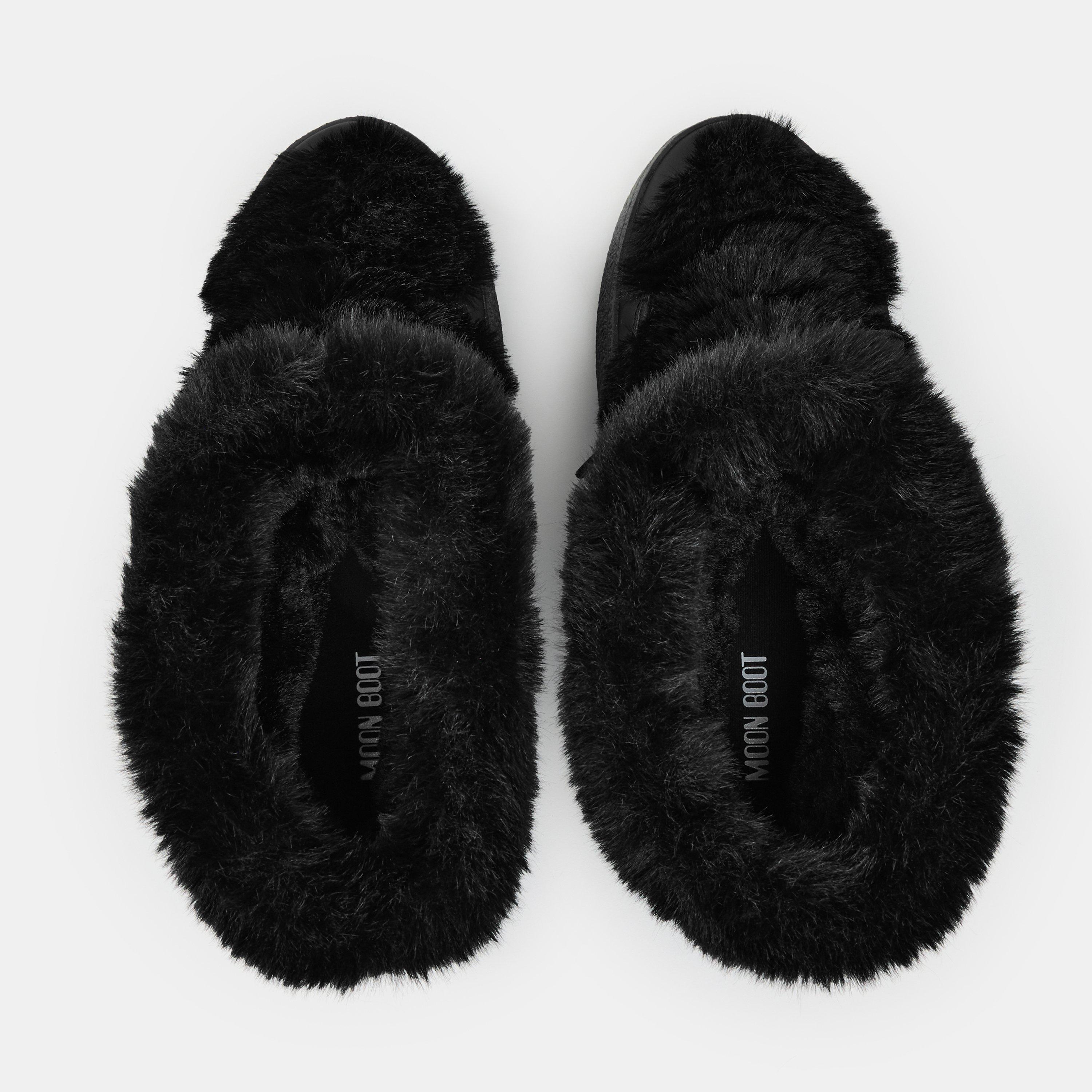 Black - Moon Boot - Women's Faux Fur Snow Boots - 4