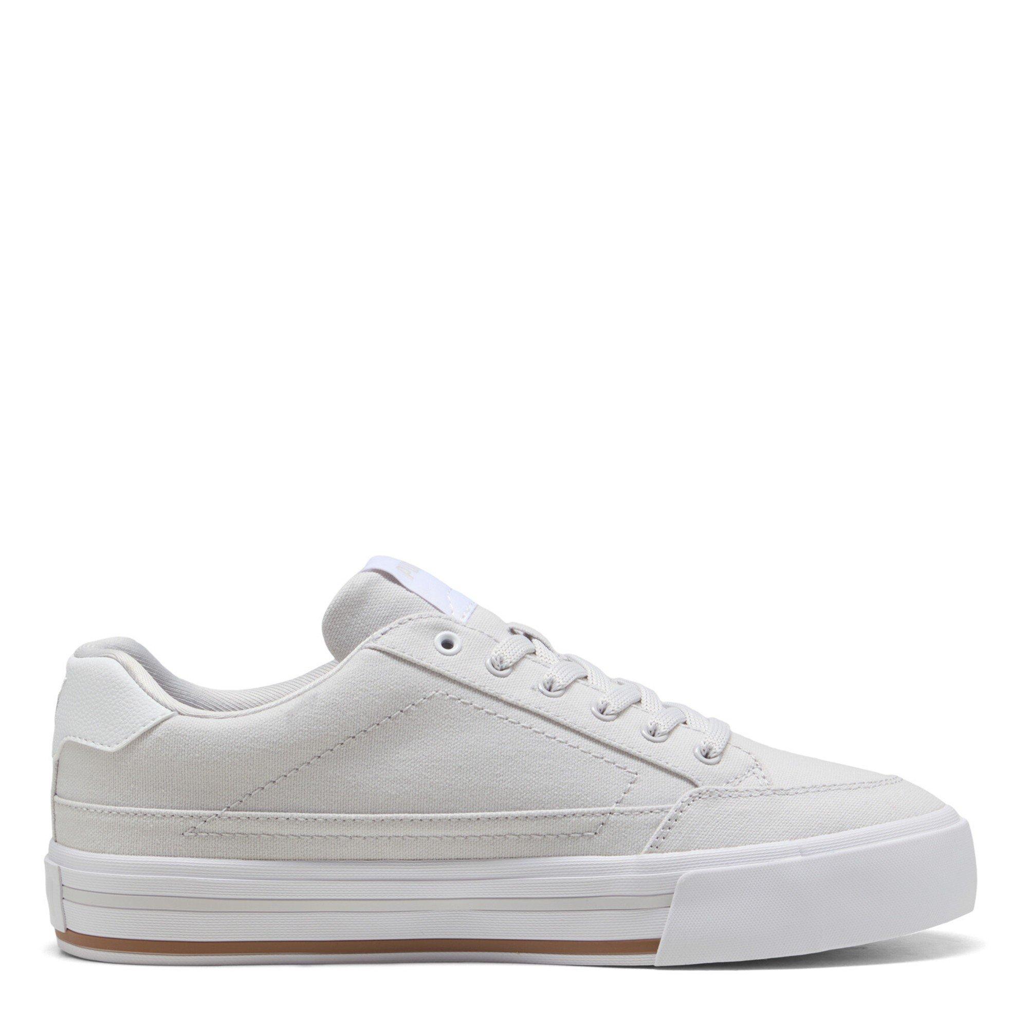 White/Grey - Puma - Court Classic Vulcanized Formstrip Womens Shoe - 4