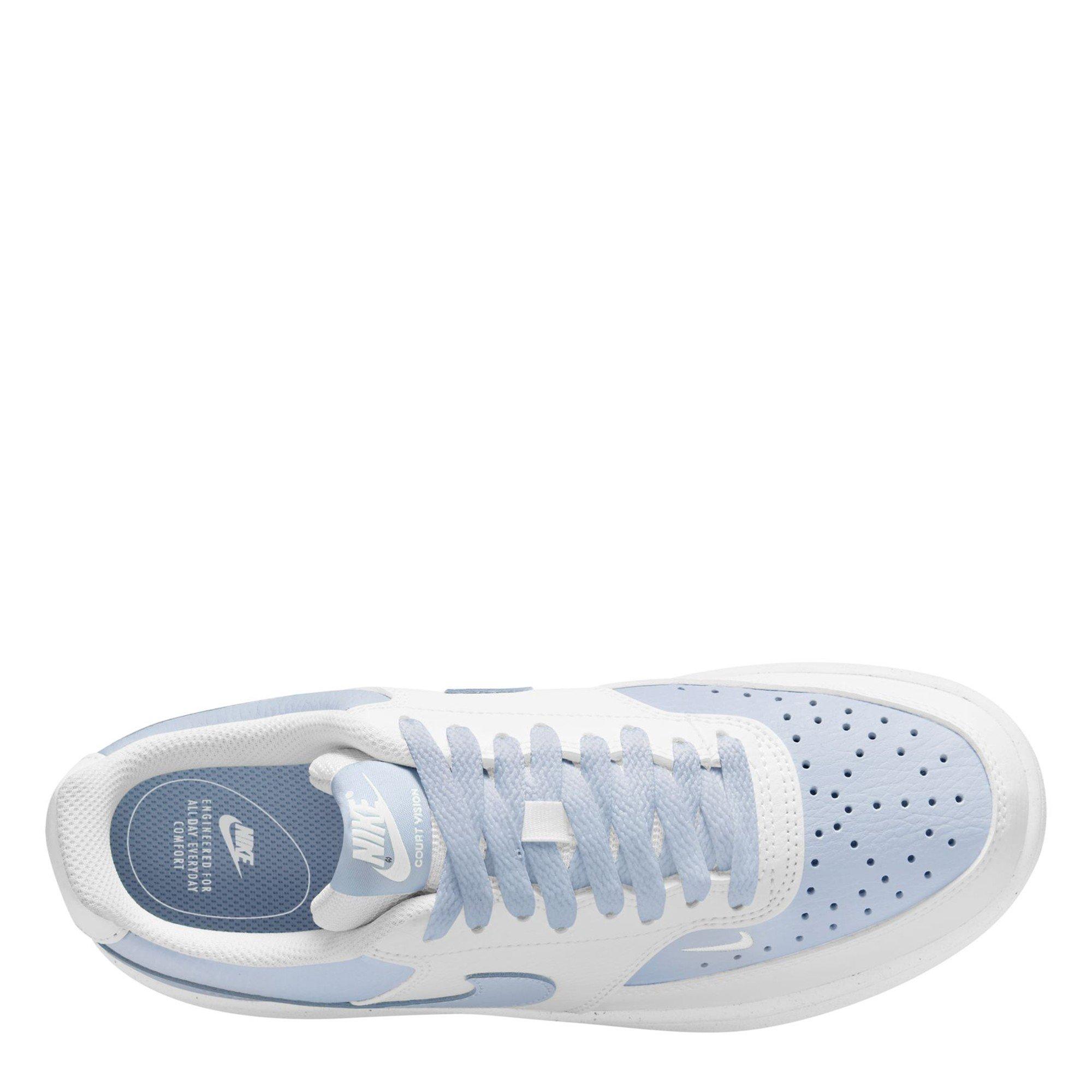 White/F.Grey - Nike - Women's Court Vision Trainers - 9