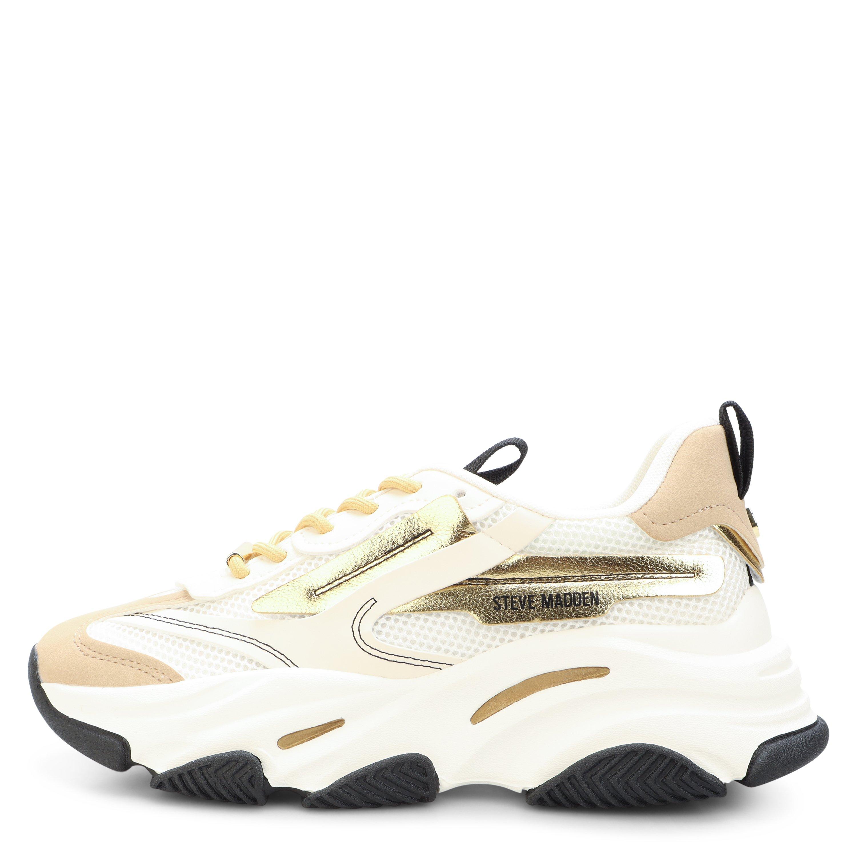 Wht/Tan - Steve Madden - Women's Possession-E Chunky Trainers - 2