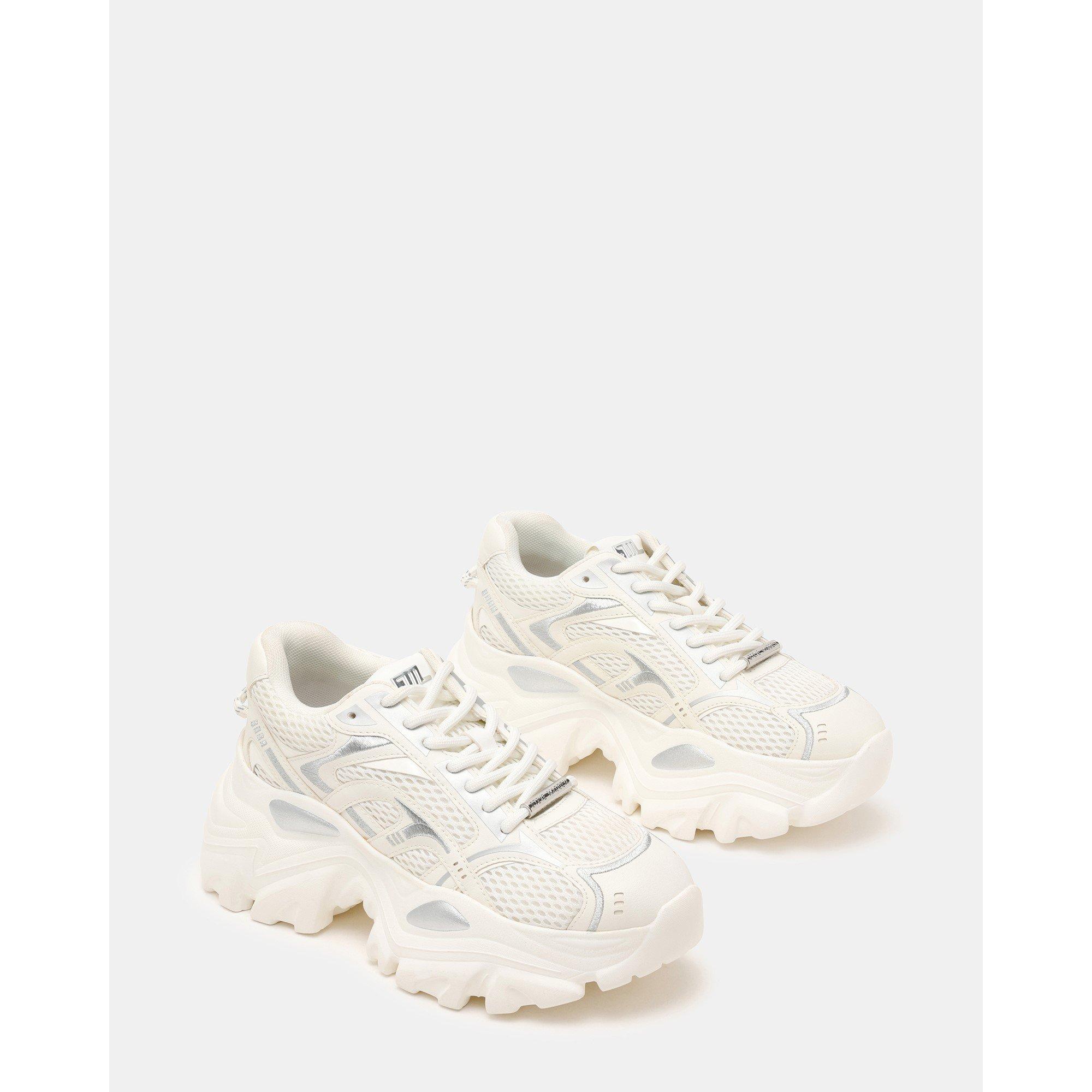 White/Sil - Steve Madden - Women's Raftus Chunky Trainers - 2