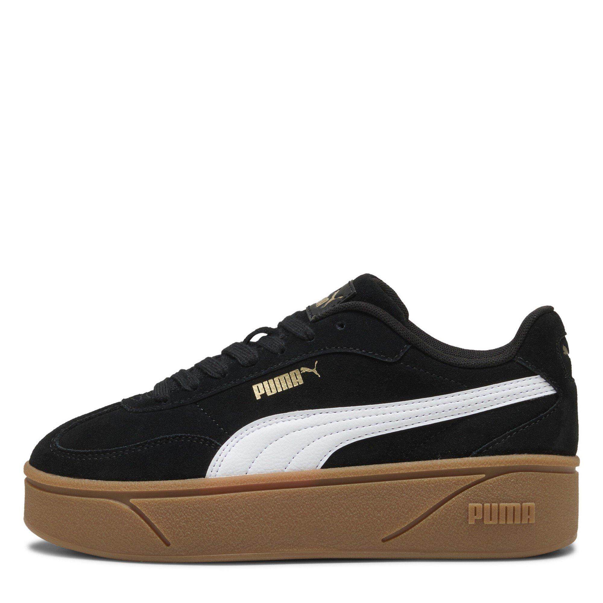 Blk/Wht/Gum - Puma - Puma Club Era II Platform Trainers - 2