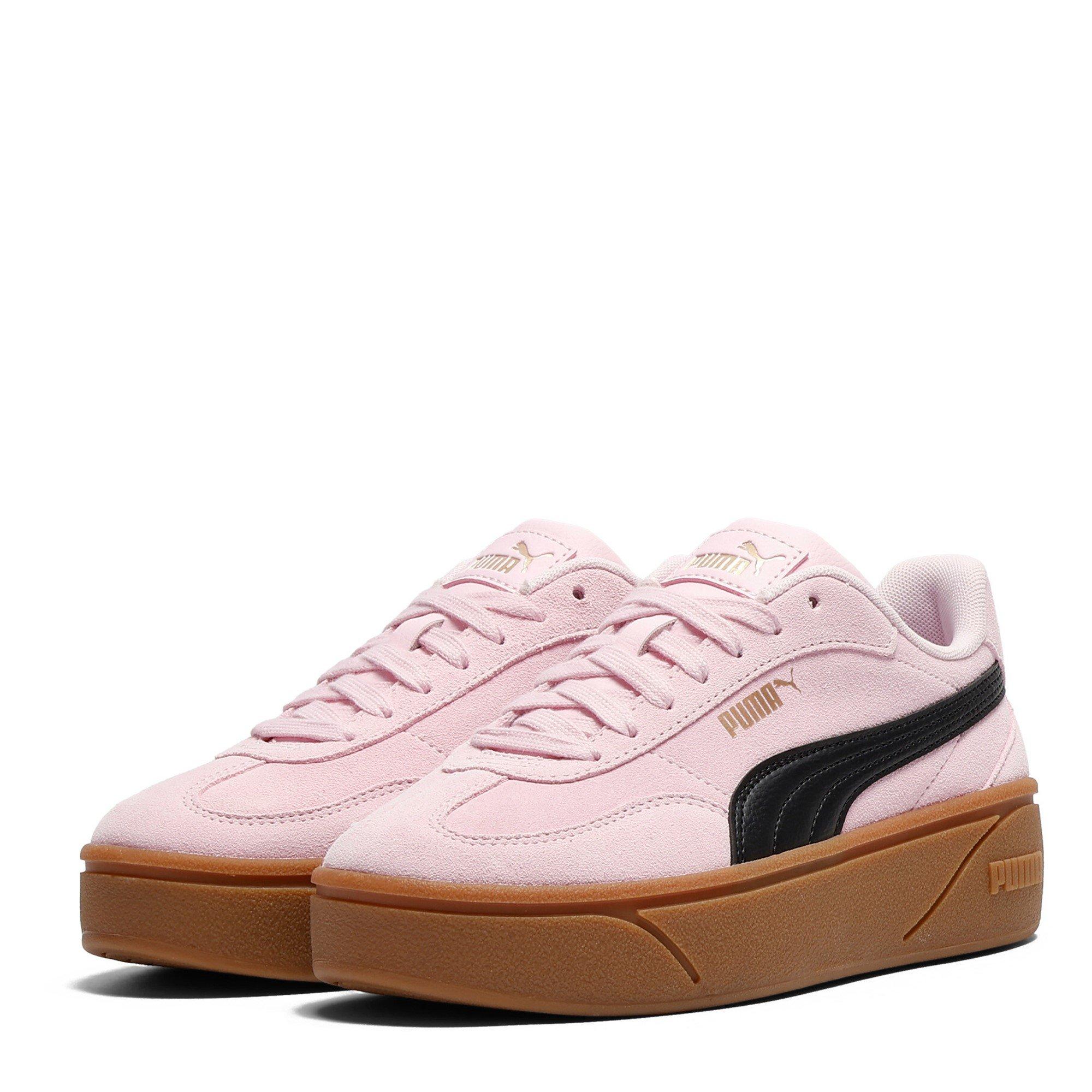 Pink/Navy/Gum - Puma - Puma Club Era II Platform Trainers - 1