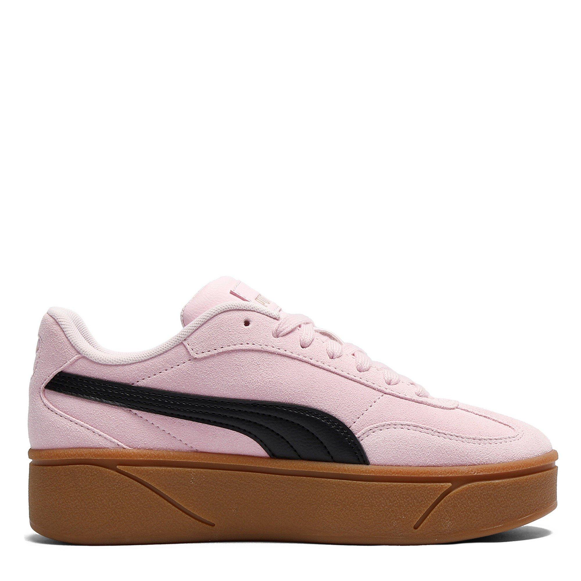Pink/Navy/Gum - Puma - Puma Club Era II Platform Trainers - 4