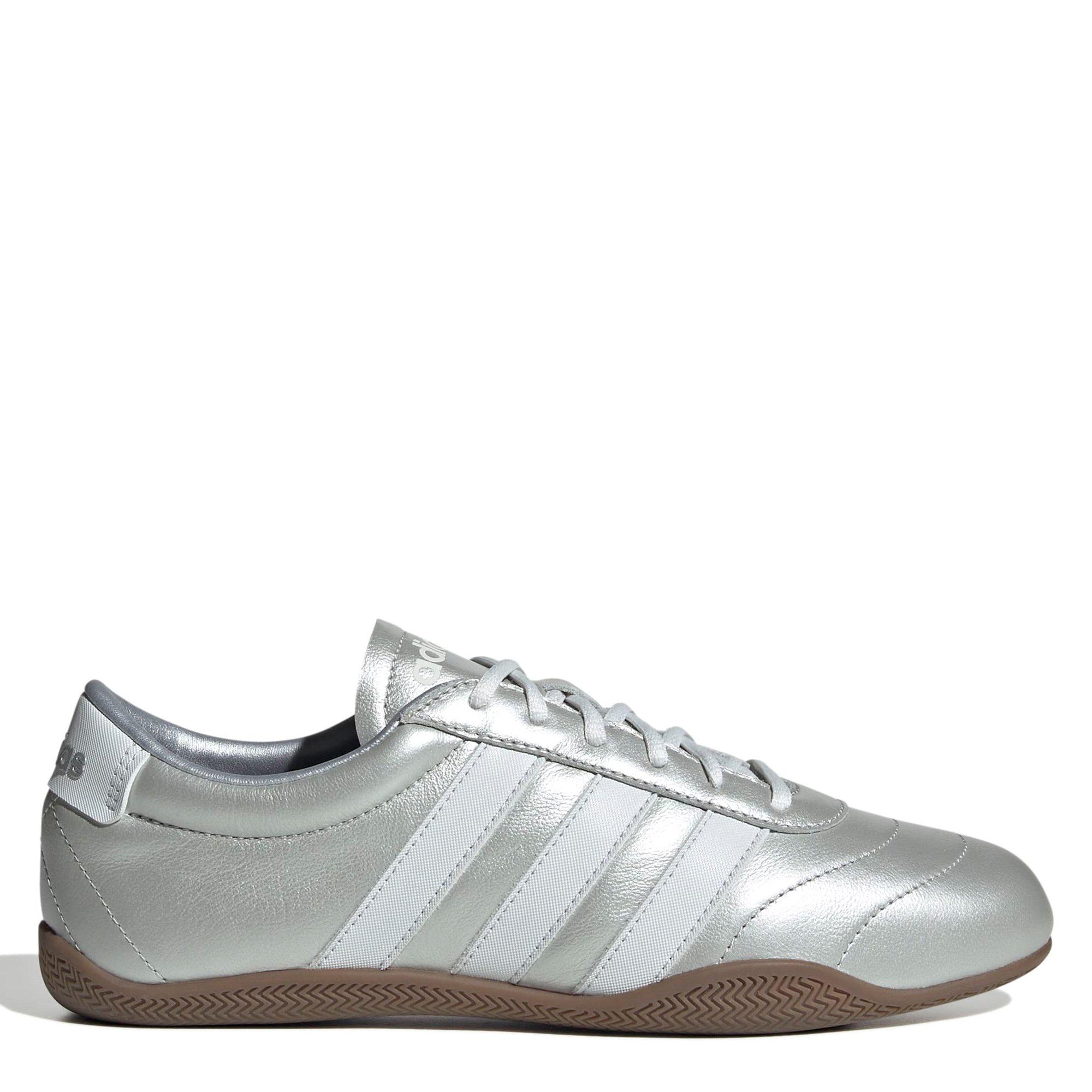 adidas Grand Court Lo Leather Lace Up Low-Top Trainers