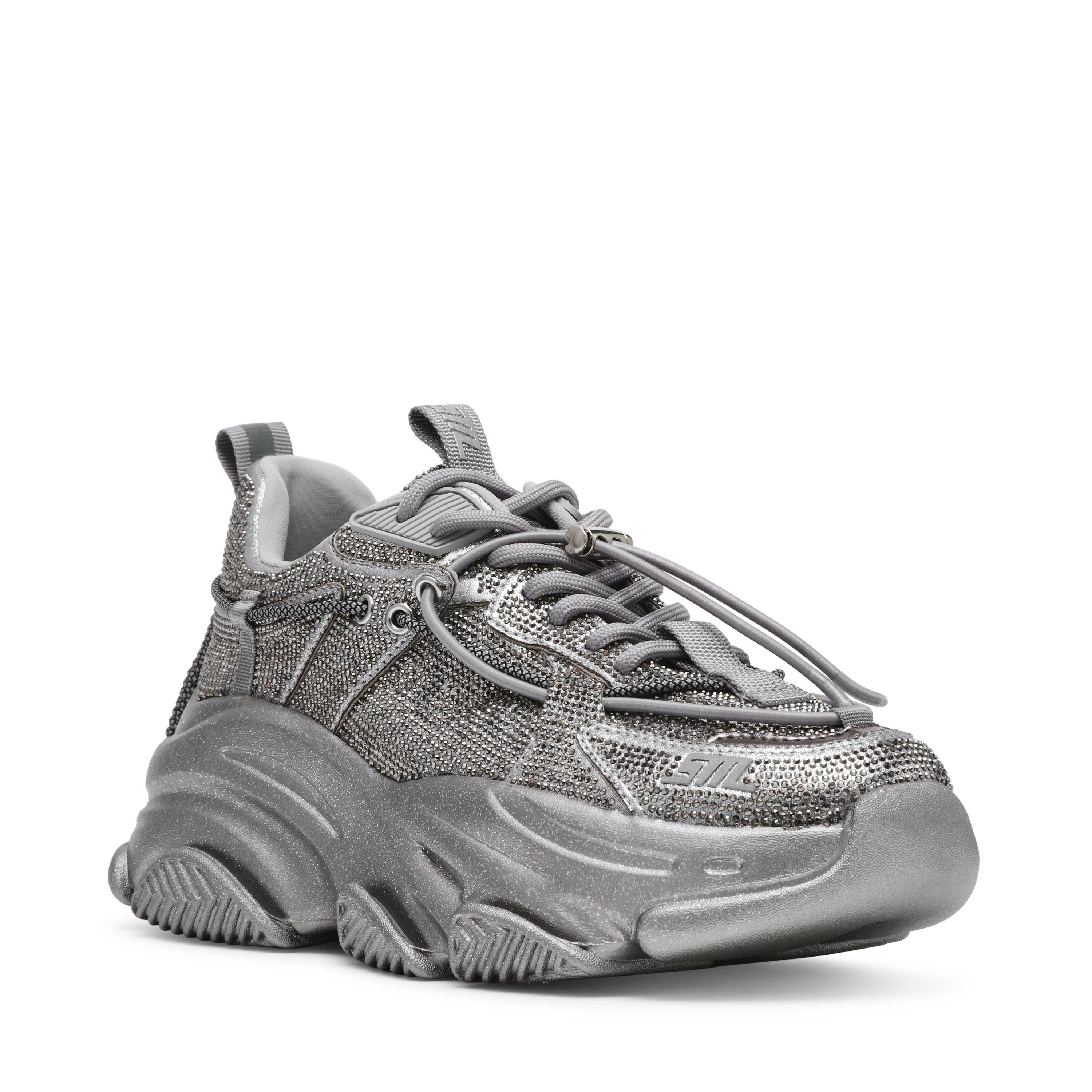 Silver - Steve Madden - Women's Vault 2R Chunky Trainers - 2