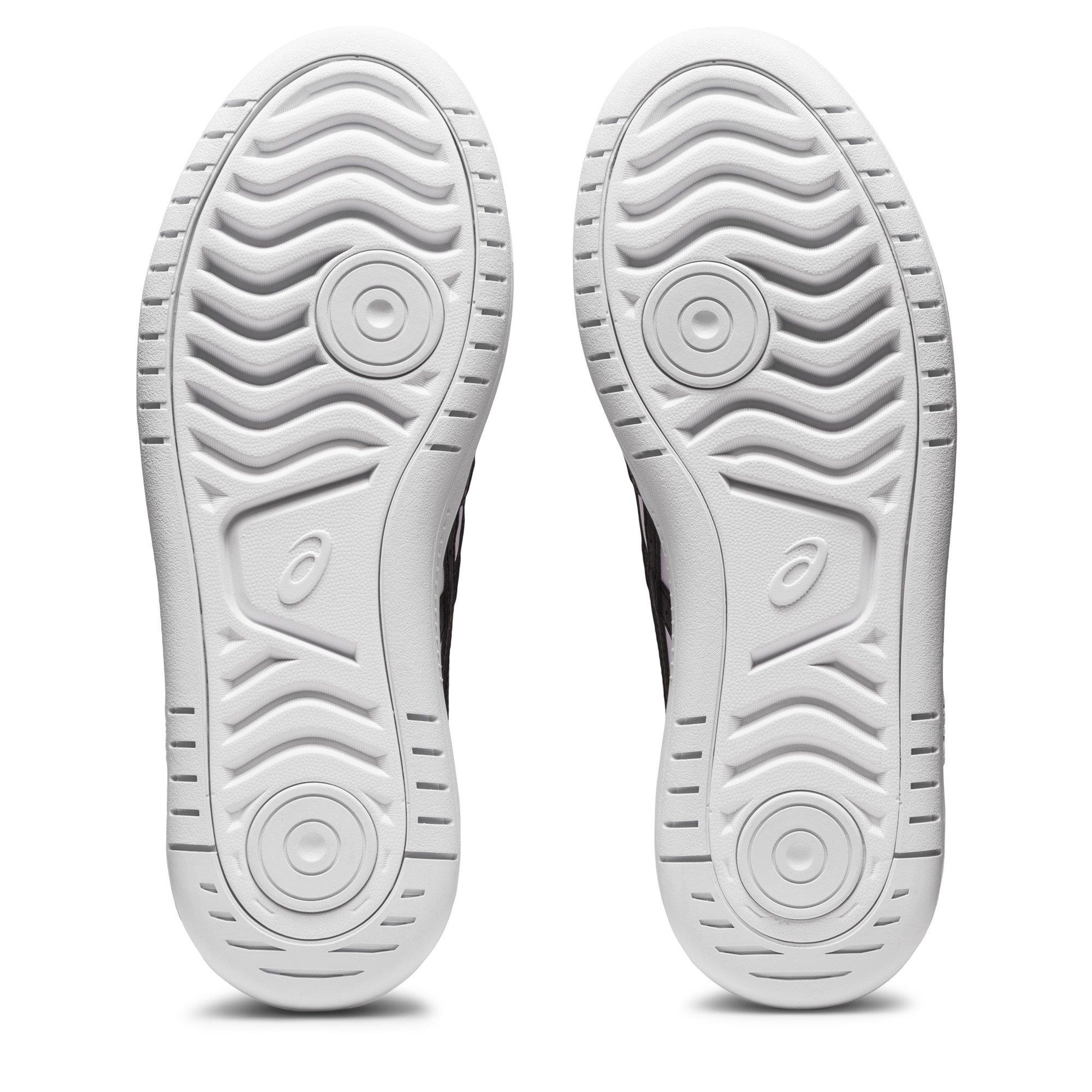 Blanc/Noir - Asics - Women's Leather Lace Up Chunky Trainers - 3