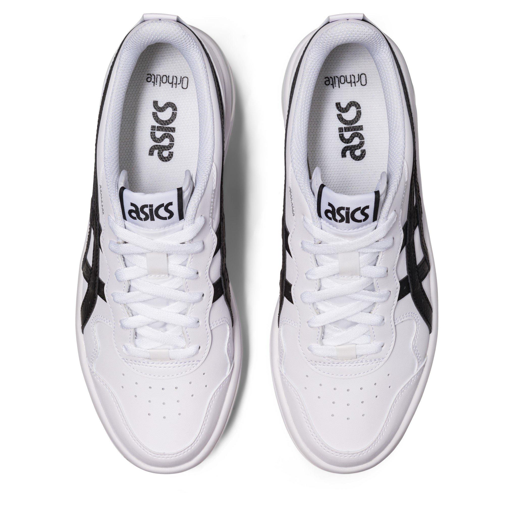 Blanc/Noir - Asics - Women's Leather Lace Up Chunky Trainers - 6