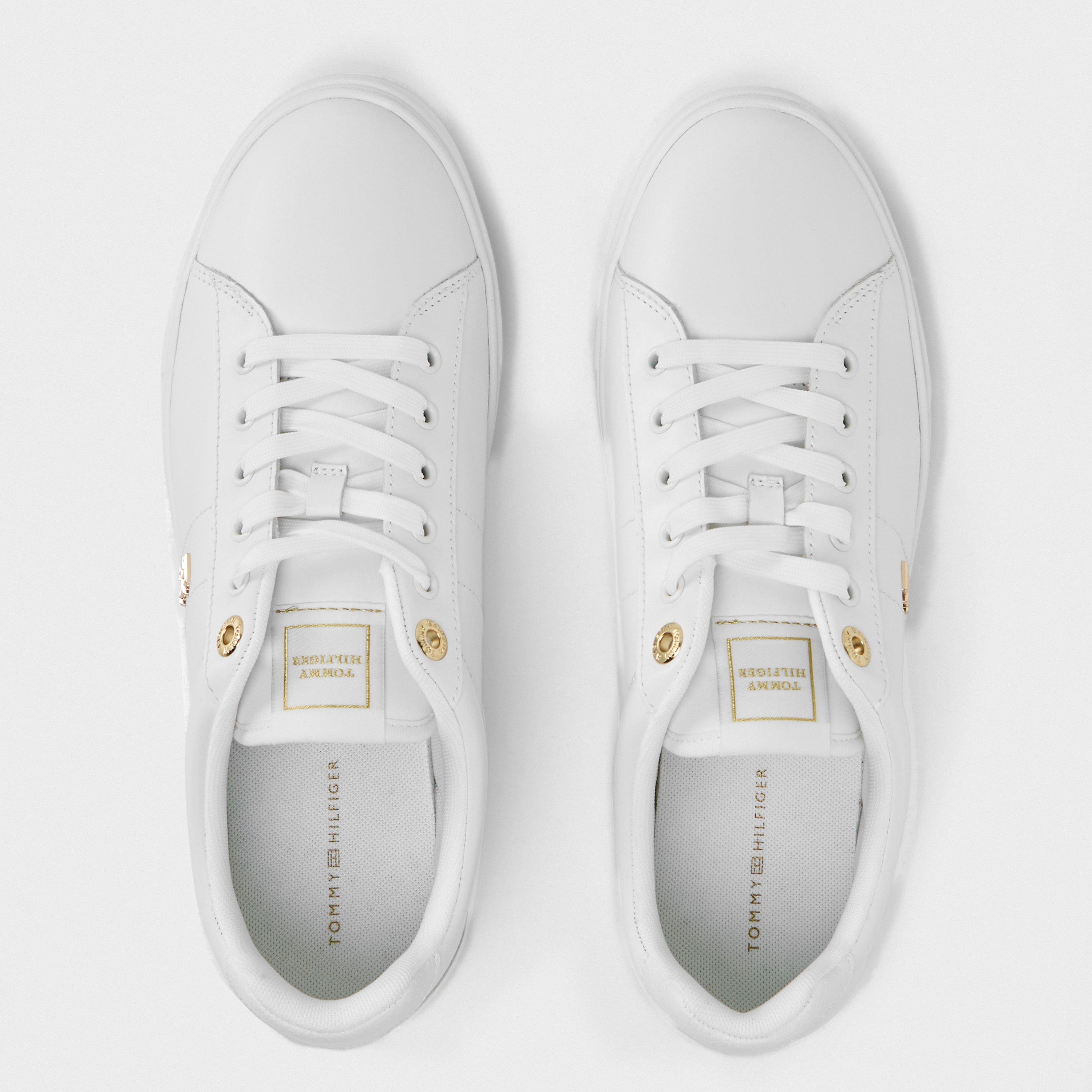 Wit - Tommy Hilfiger - Women's Elevated Court Trainers - 5