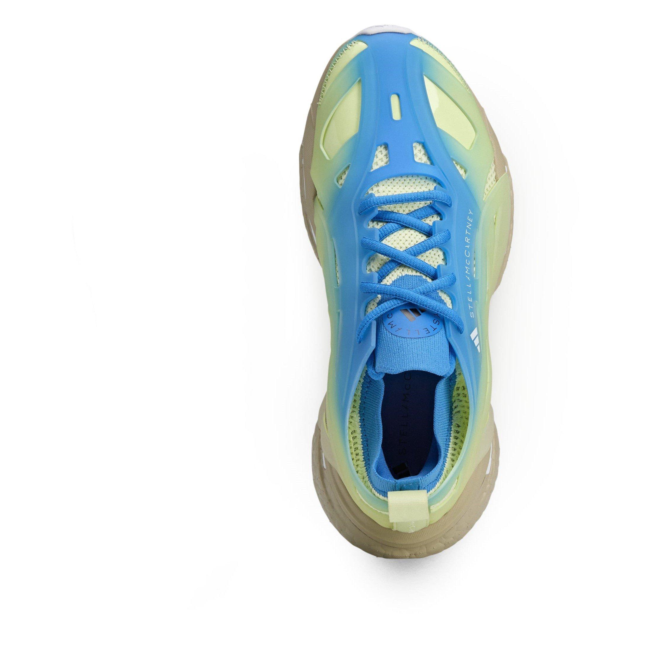 blu HR Yel Sand - adidas by Stella McCartney - Solarglide All-Over Print Running Shoes - 6