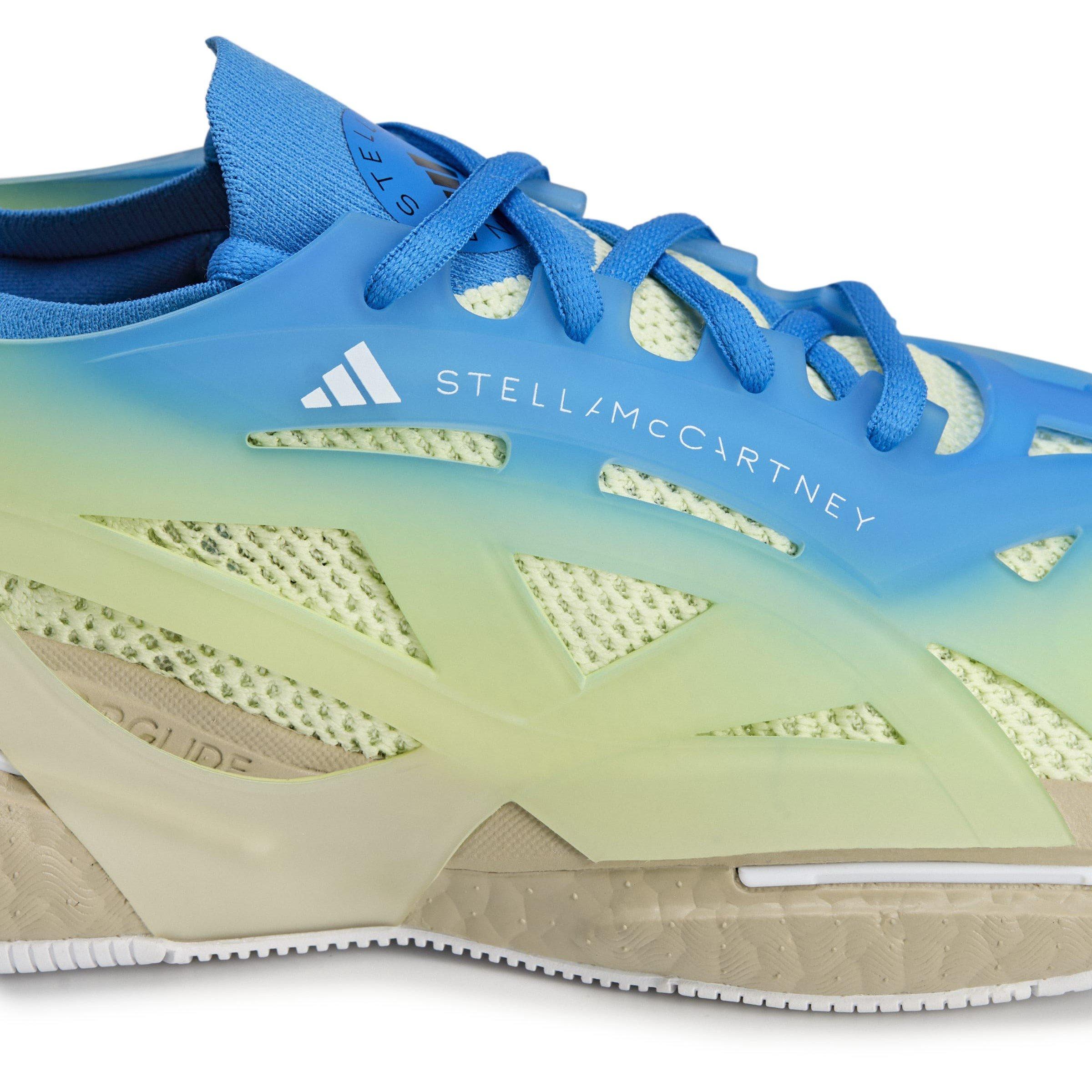 blu HR Yel Sand - adidas by Stella McCartney - Solarglide All-Over Print Running Shoes - 8