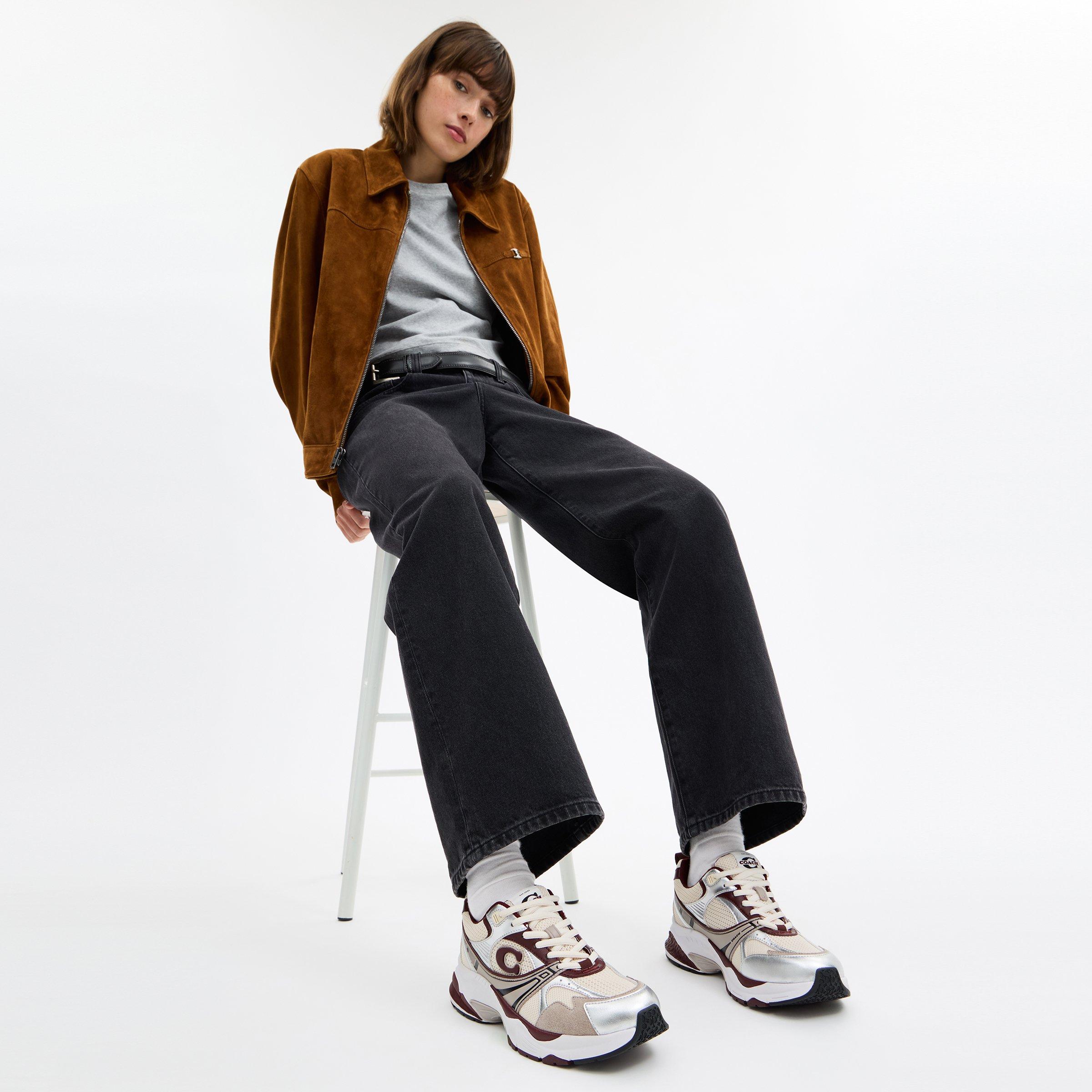 Merlot Multi - Coach - Women's Mesh Chunky Trainers - 3