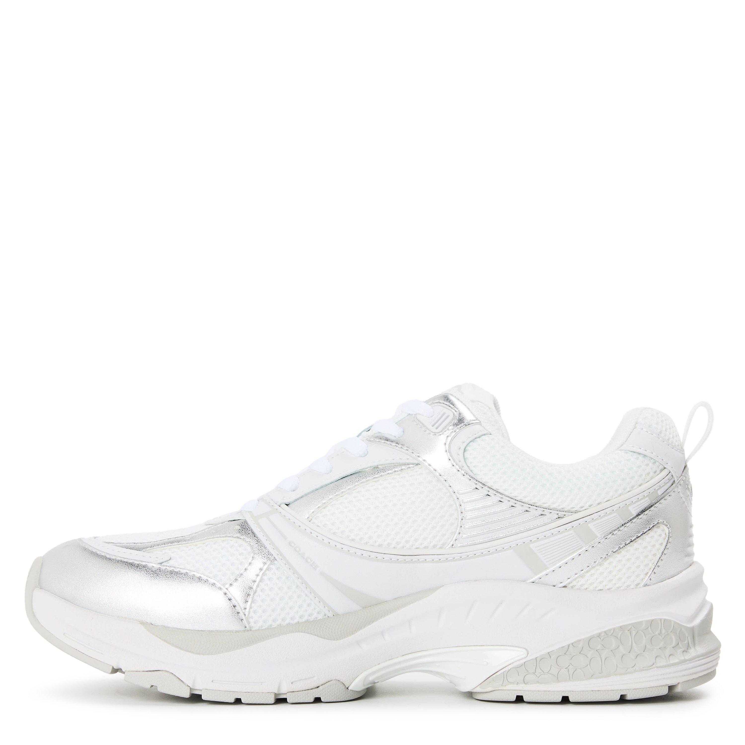 Light Grey - Coach - Women's Mesh Chunky Trainers - 2