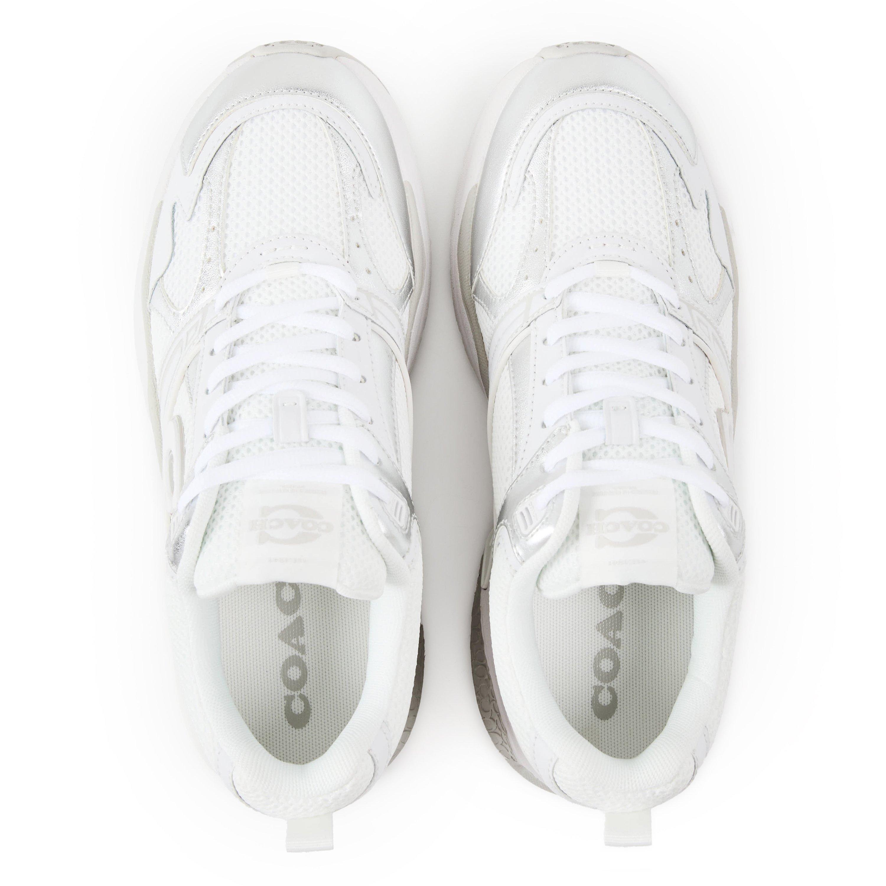 Light Grey - Coach - Women's Mesh Chunky Trainers - 4