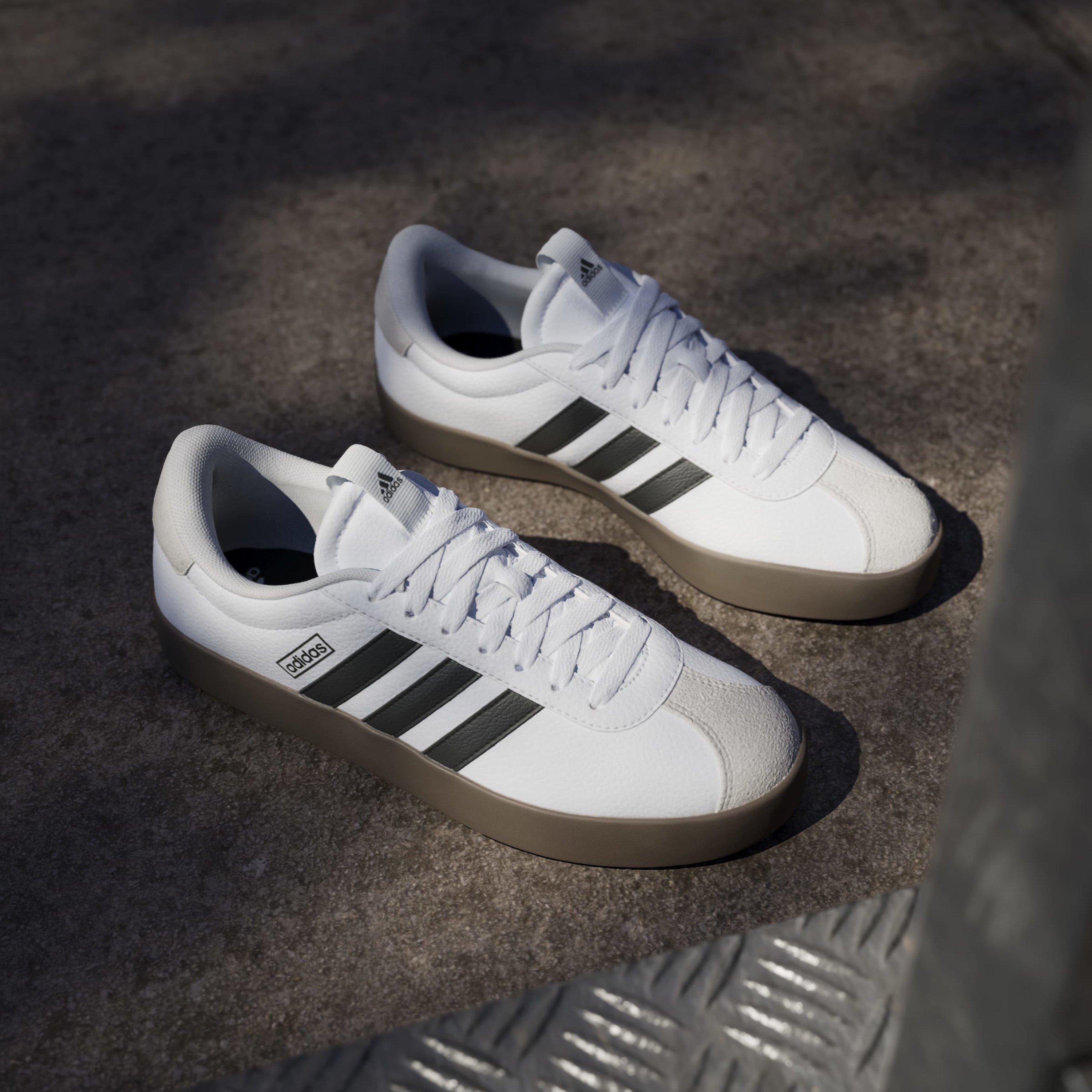 Wht/Core Black - adidas - VL Court 3.0 Low Shoes Womens - 11