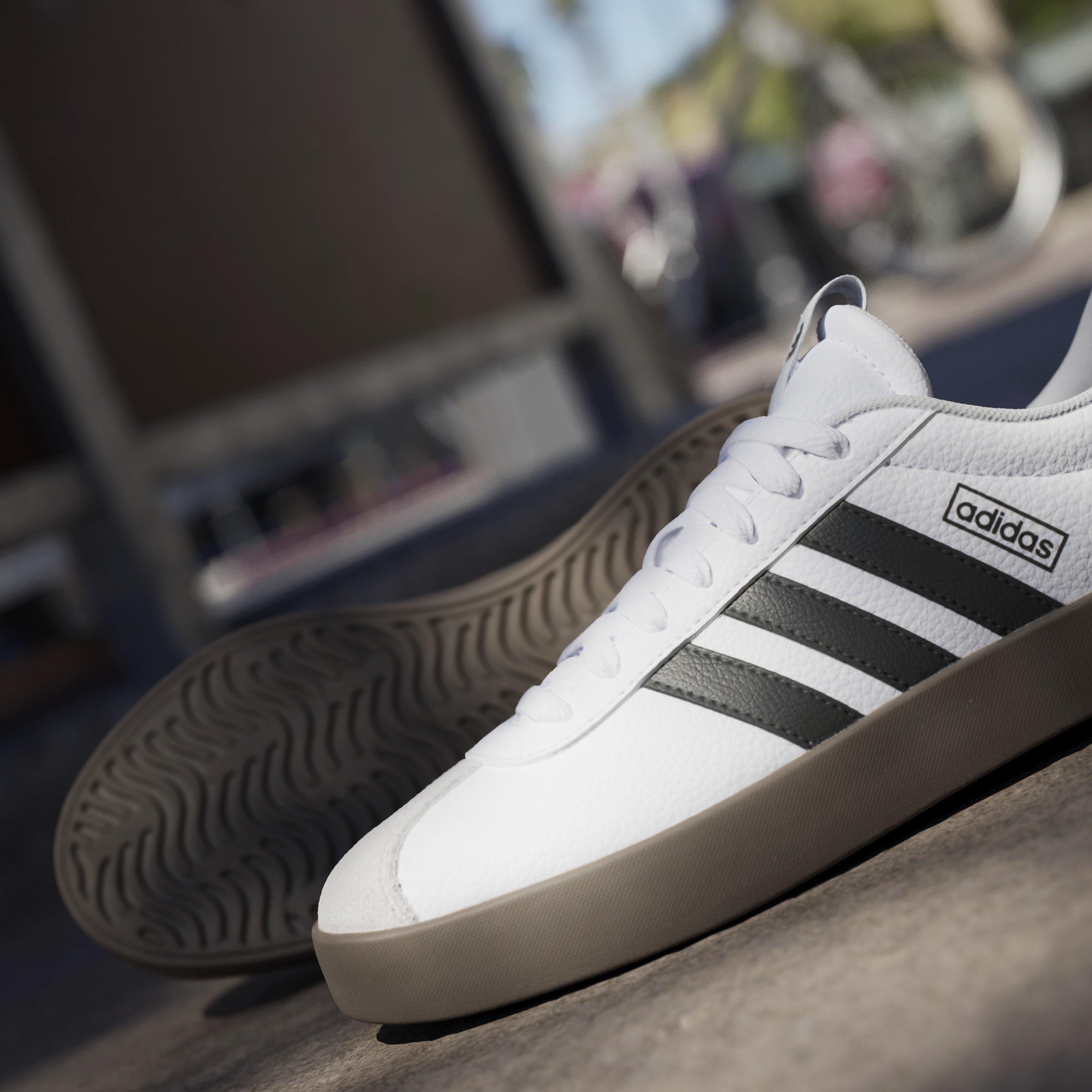 Wht/Core Black - adidas - VL Court 3.0 Low Shoes Womens - 16