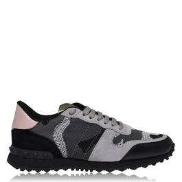 Valentino Garavani Rockstud Mesh Camo Trainers