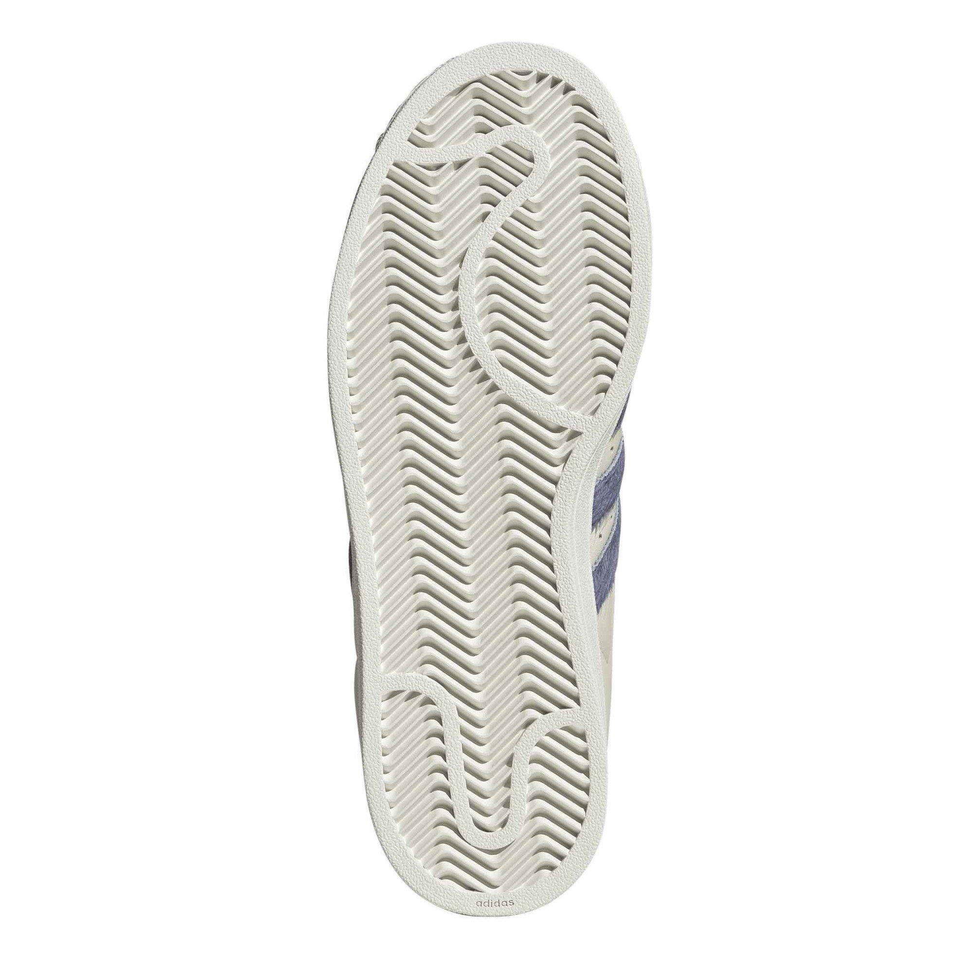 White/Blue/Gold - adidas - Women's Superstar II Leather Low-Top Trainers - 6