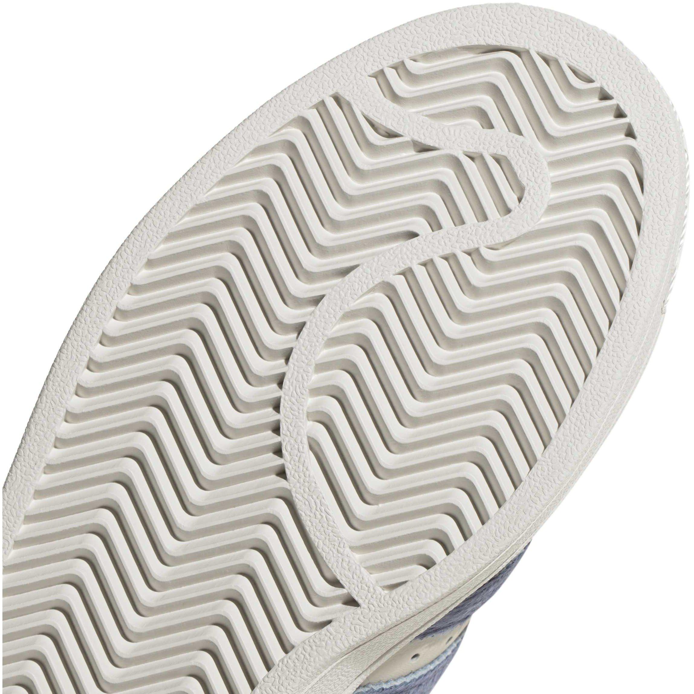 White/Blue/Gold - adidas - Women's Superstar II Leather Low-Top Trainers - 8