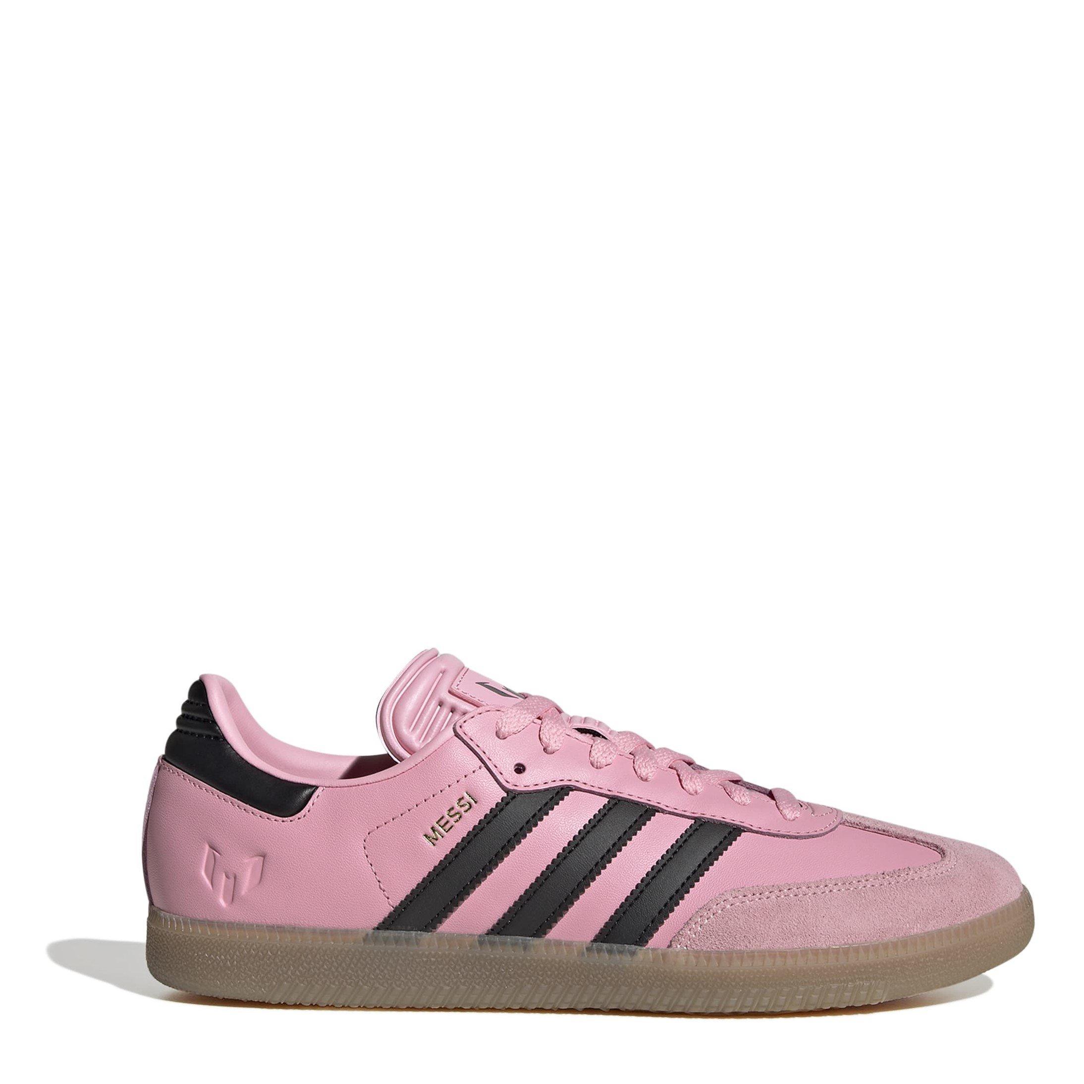Pink/Blk/Gum - adidas - Messi Samba Trainers Womens - 1