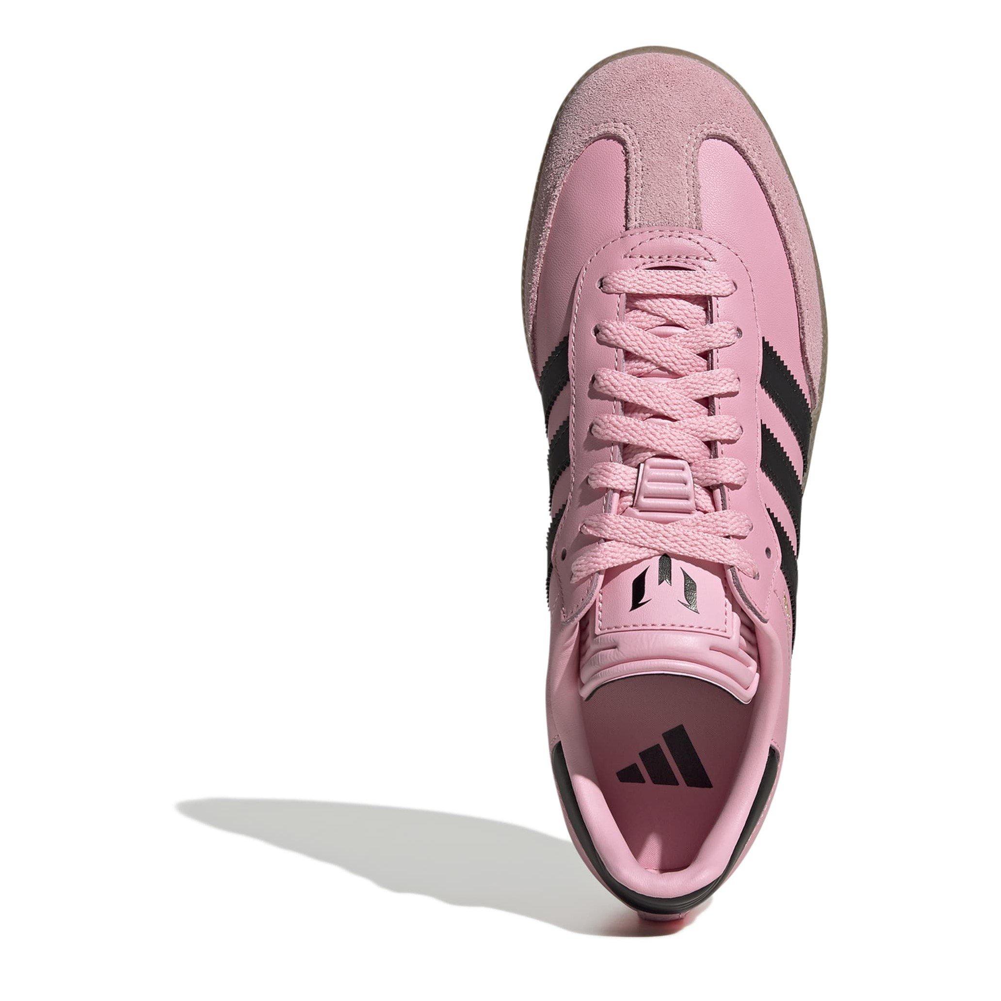 Rosa/Preto/Goma - adidas - Messi Samba Trainers Womens - 5