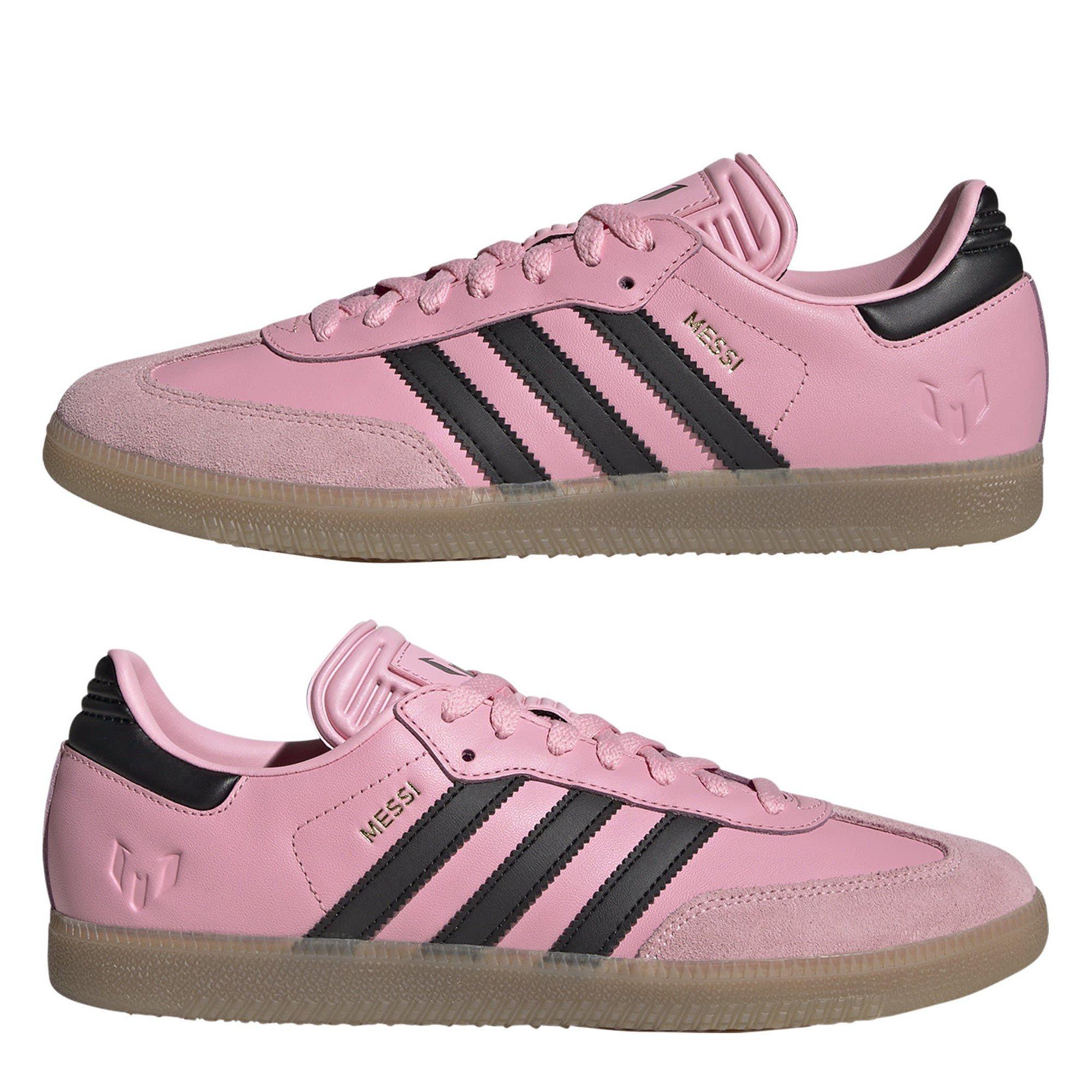 Rosa/Preto/Goma - adidas - Messi Samba Trainers Womens - 9