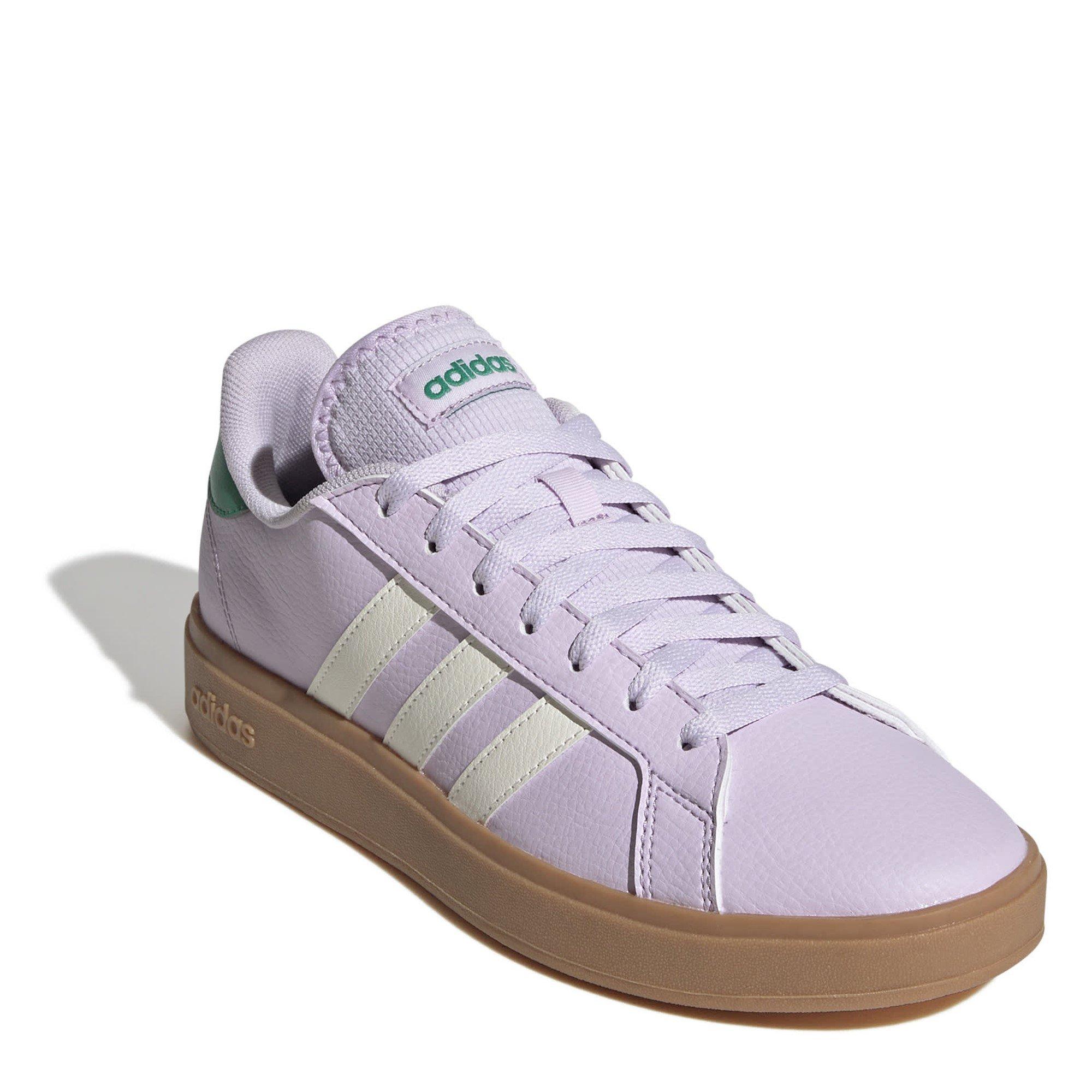 Ice Laven/Green - adidas - Grand Court Base Womens Shoes - 3