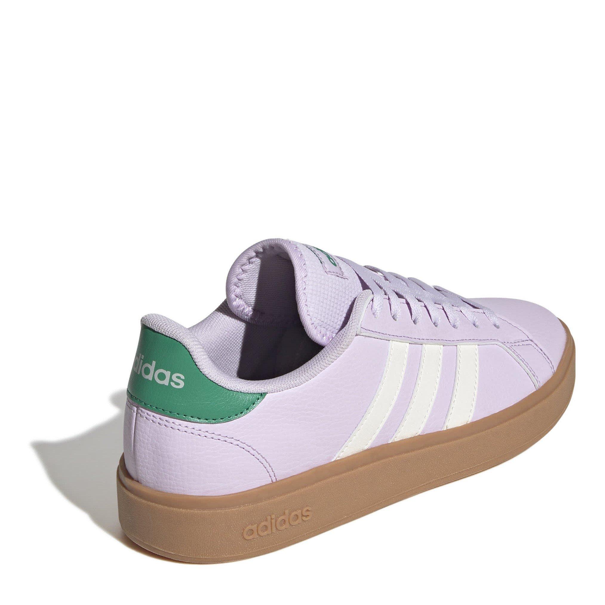 Ice Laven/Green - adidas - Grand Court Base Womens Shoes - 5