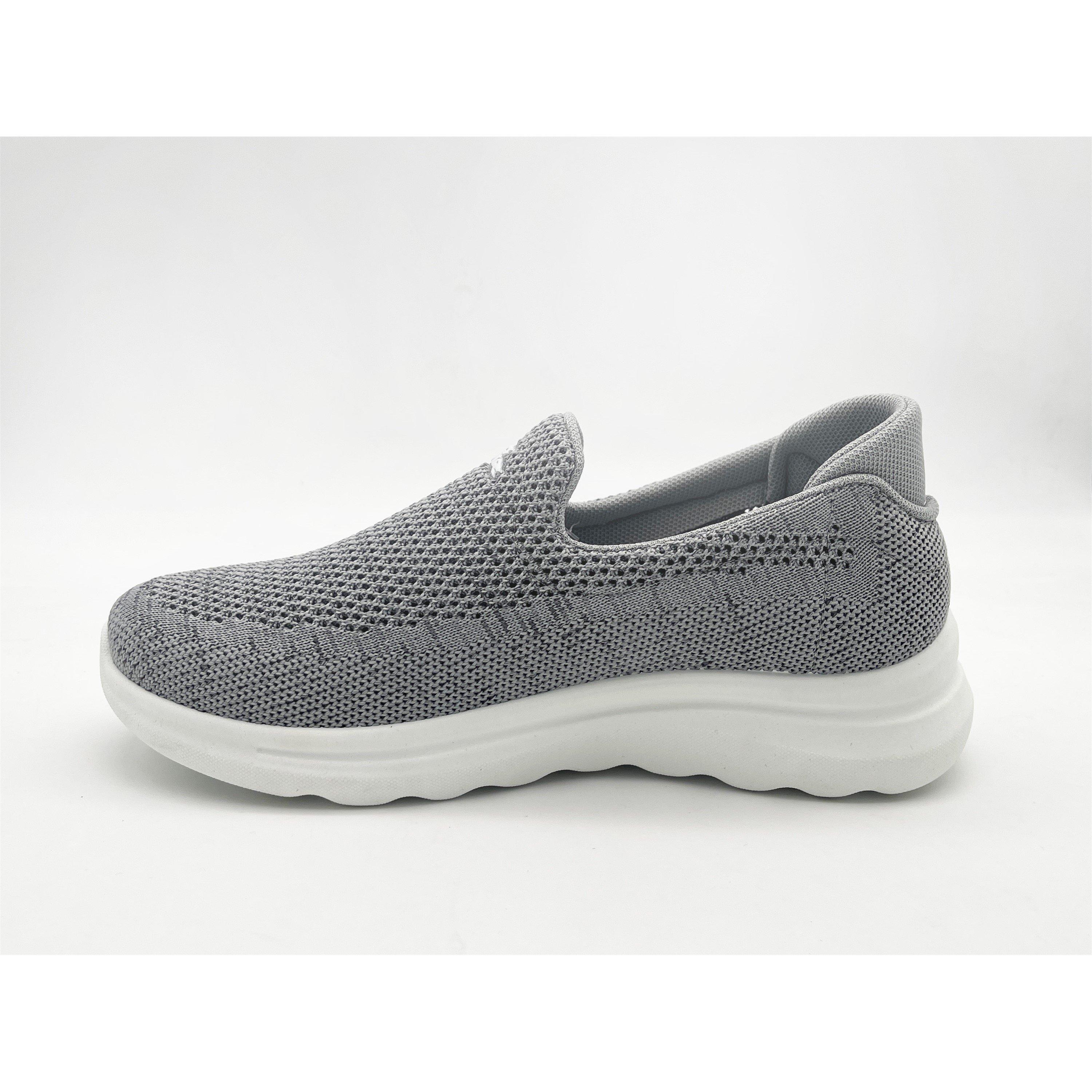 Grey - No Fear - Women's Flair Slip On Trainers - 2