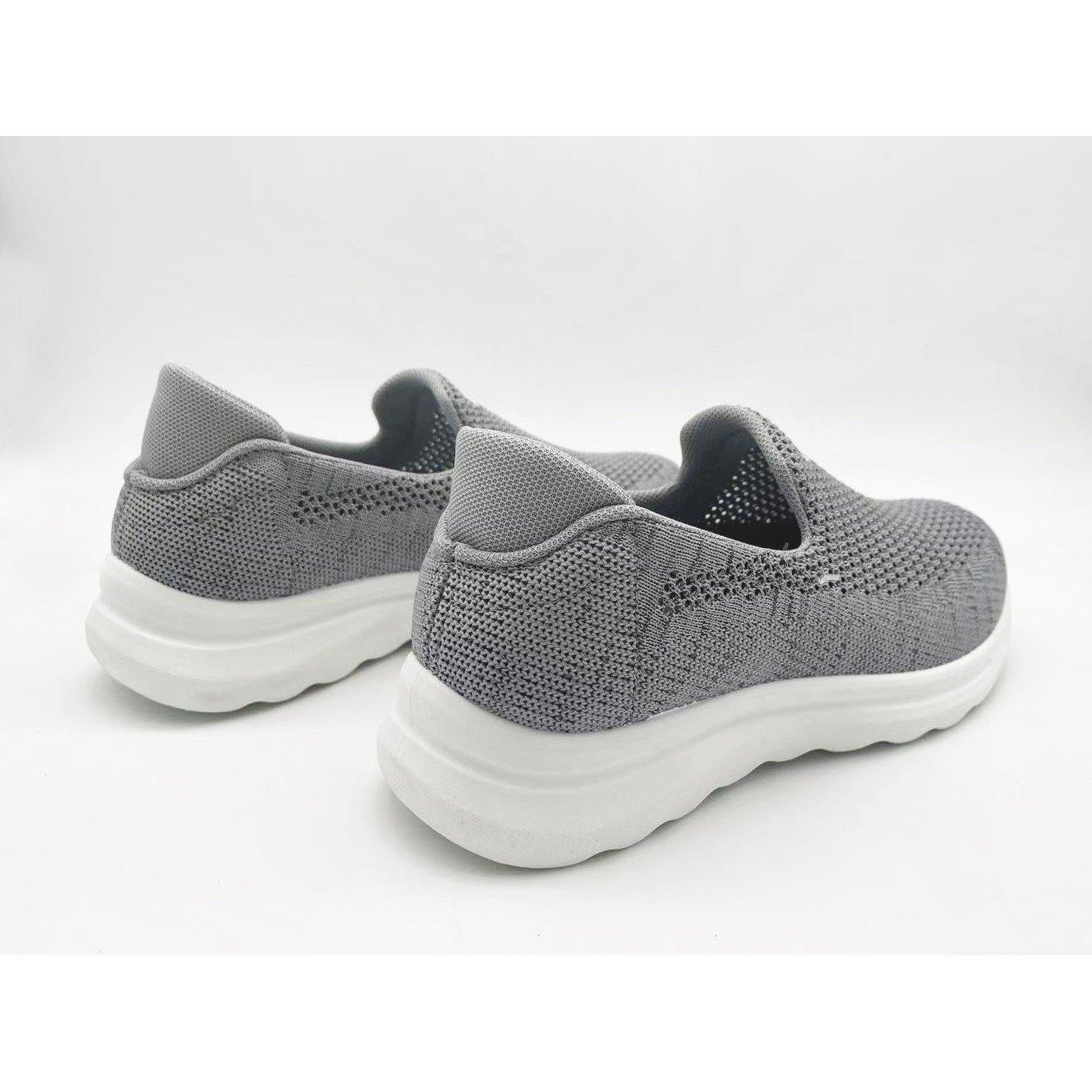 Grey - No Fear - Women's Flair Slip On Trainers - 4