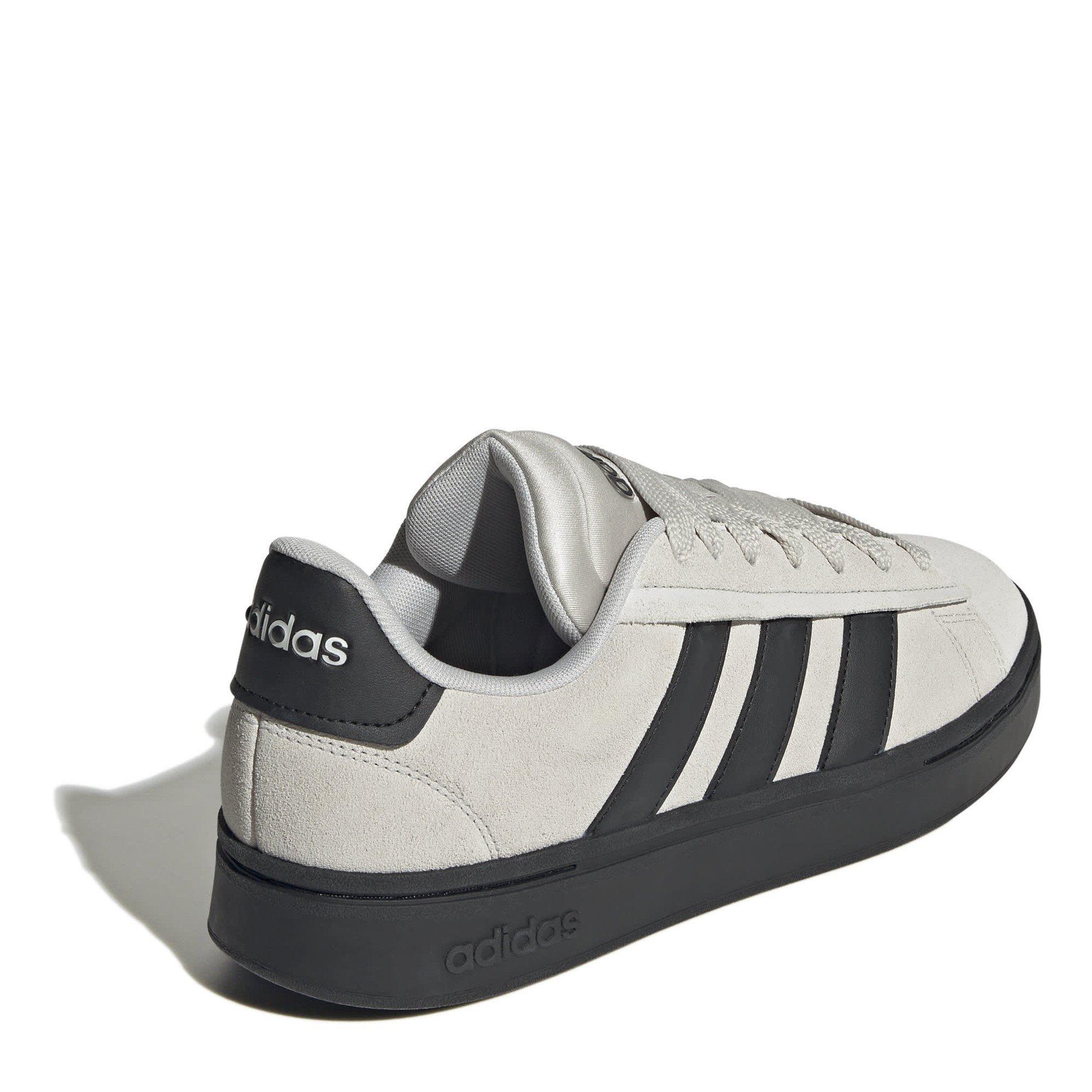 Grey/Black - adidas - Grand Court Alpha Trainers Womens - 4