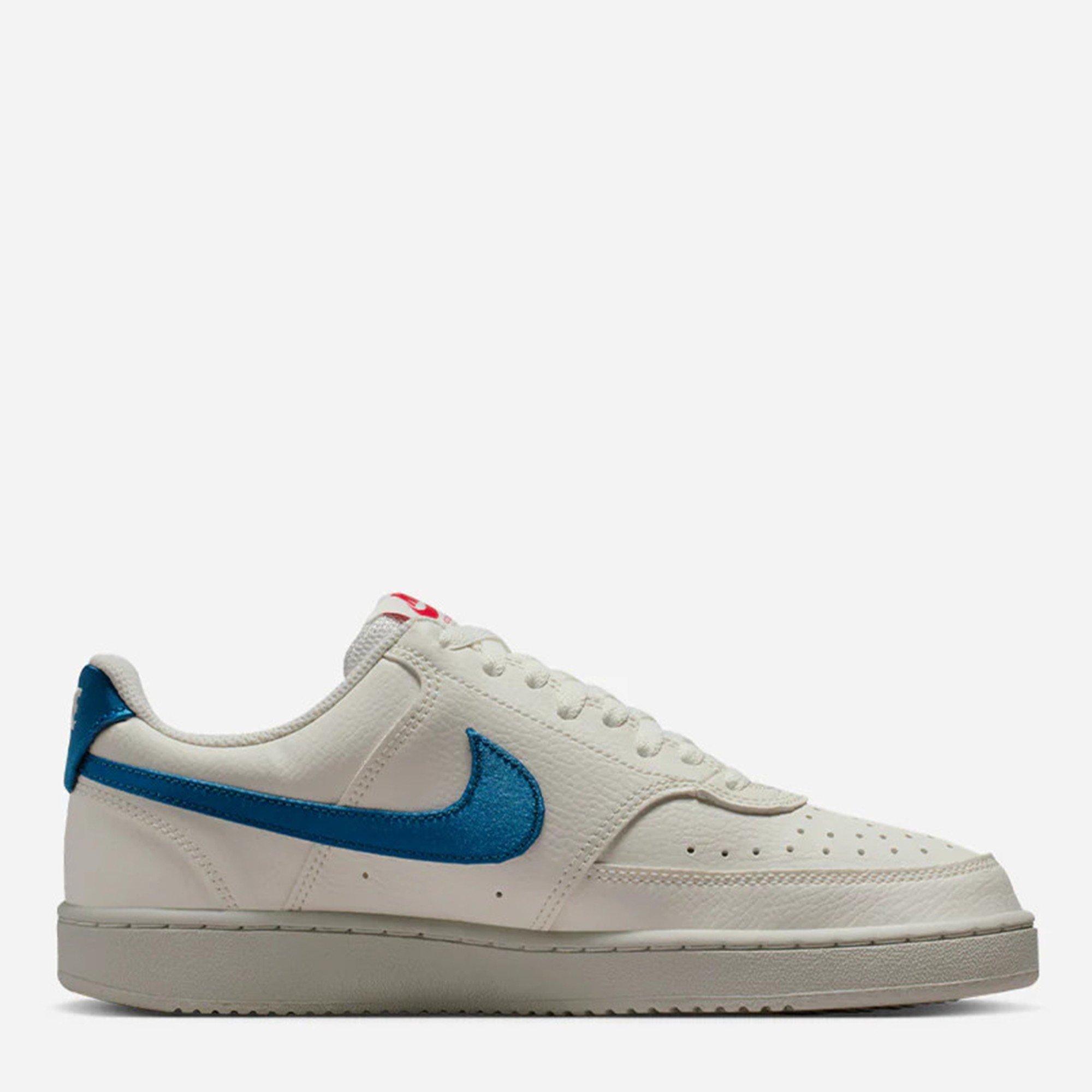 White/Blue - Nike - Women's Court VisLow Trainers - 1