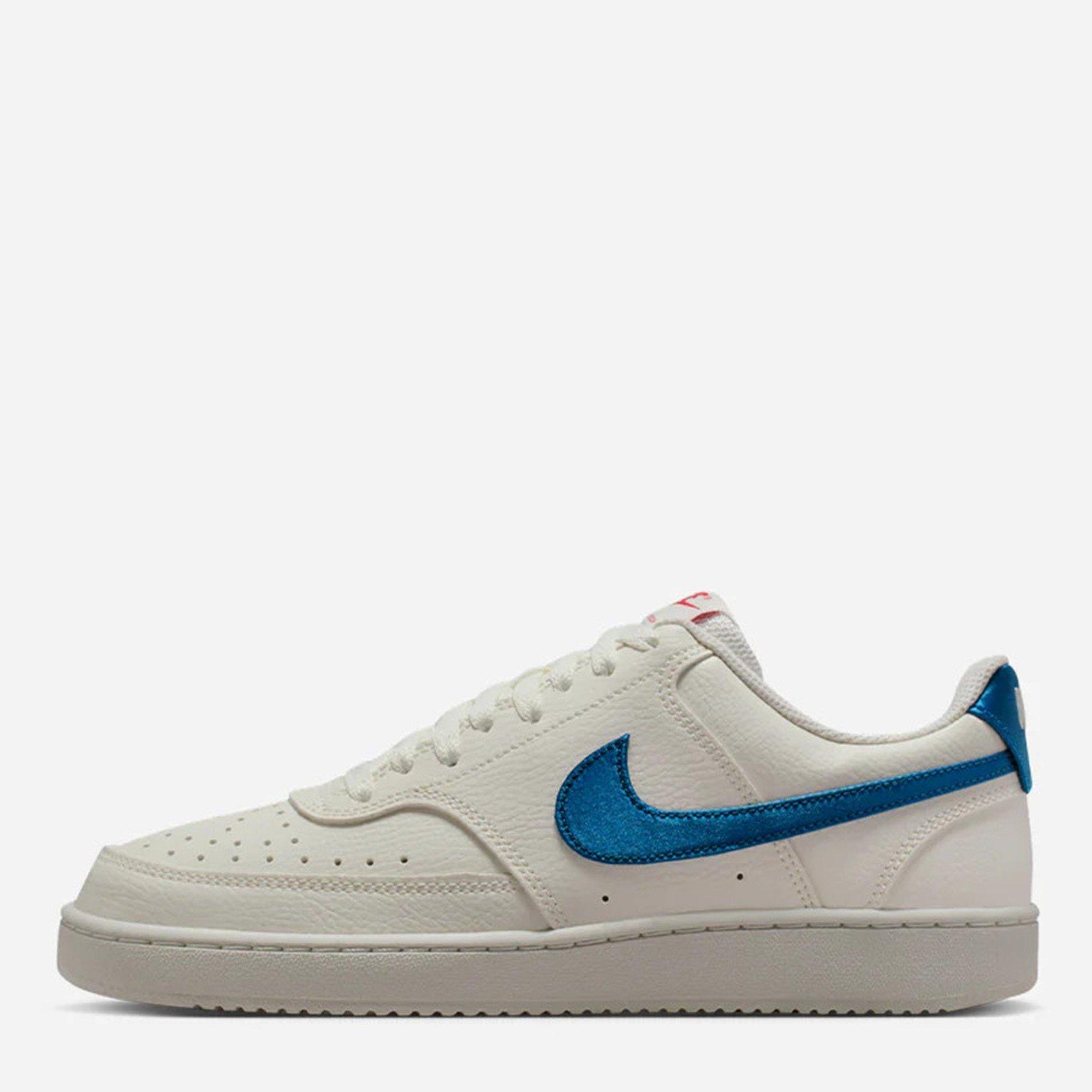 White/Blue - Nike - Women's Court VisLow Trainers - 2
