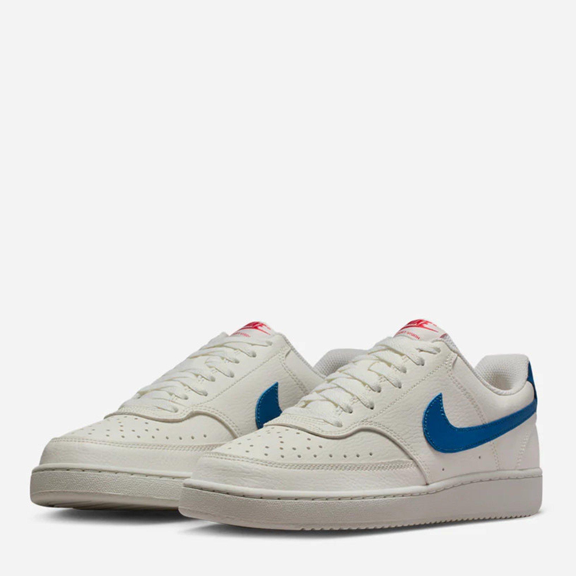 White/Blue - Nike - Women's Court VisLow Trainers - 3