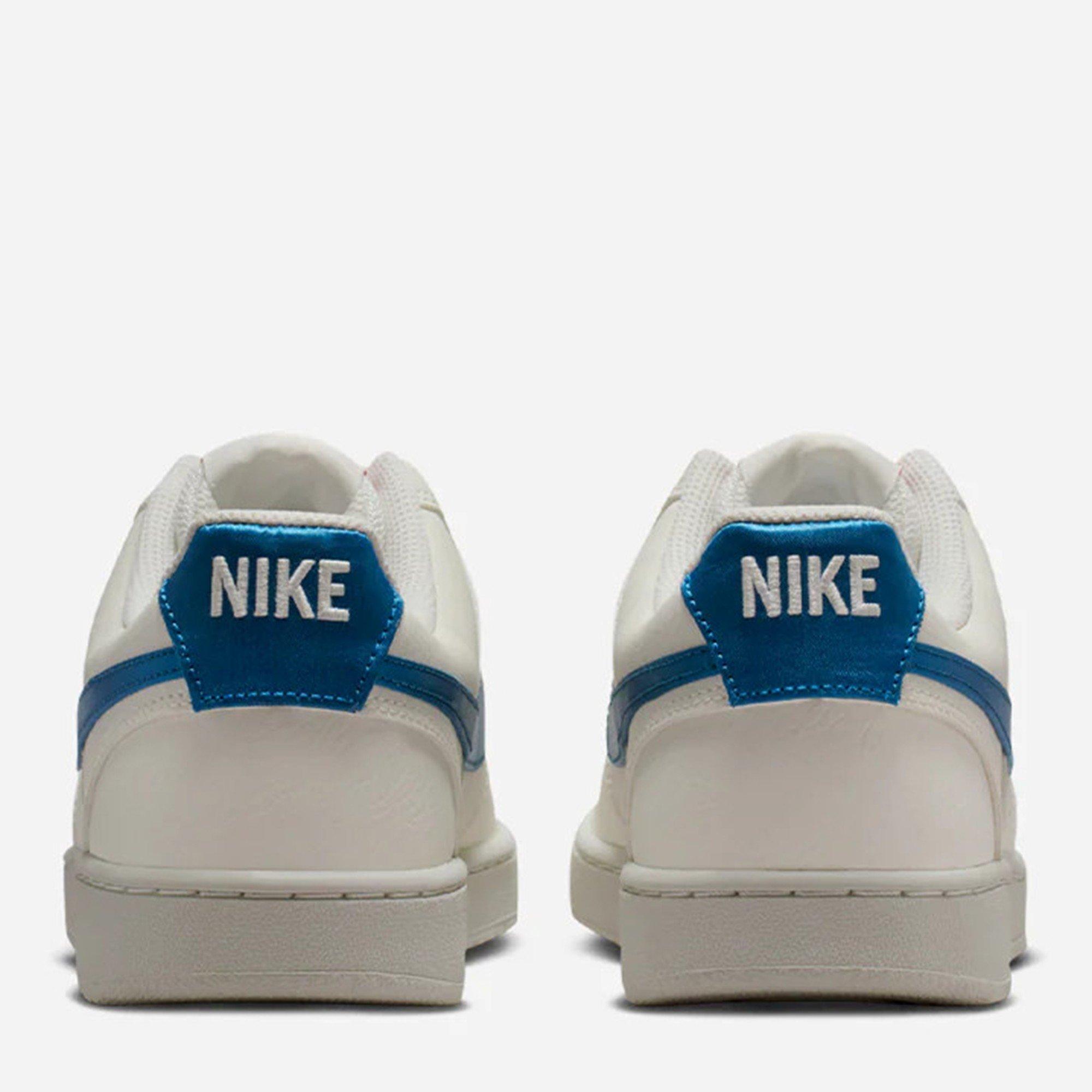 White/Blue - Nike - Women's Court VisLow Trainers - 4