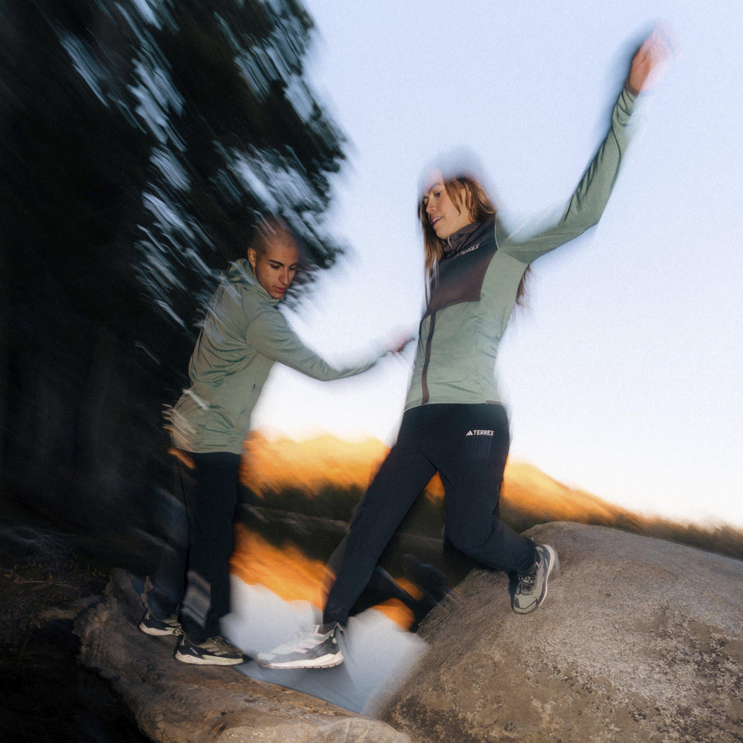 Silver Green - adidas - TERREX Free Hiker 2.0 Low GORE-TEX Hiking Shoes Womens - 12