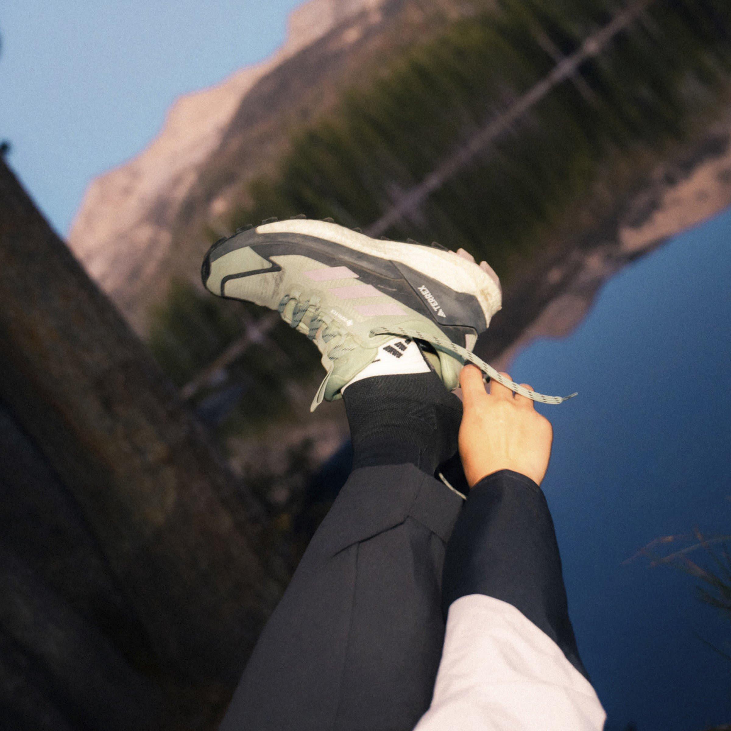 Silver Green - adidas - TERREX Free Hiker 2.0 Low GORE-TEX Hiking Shoes Womens - 15