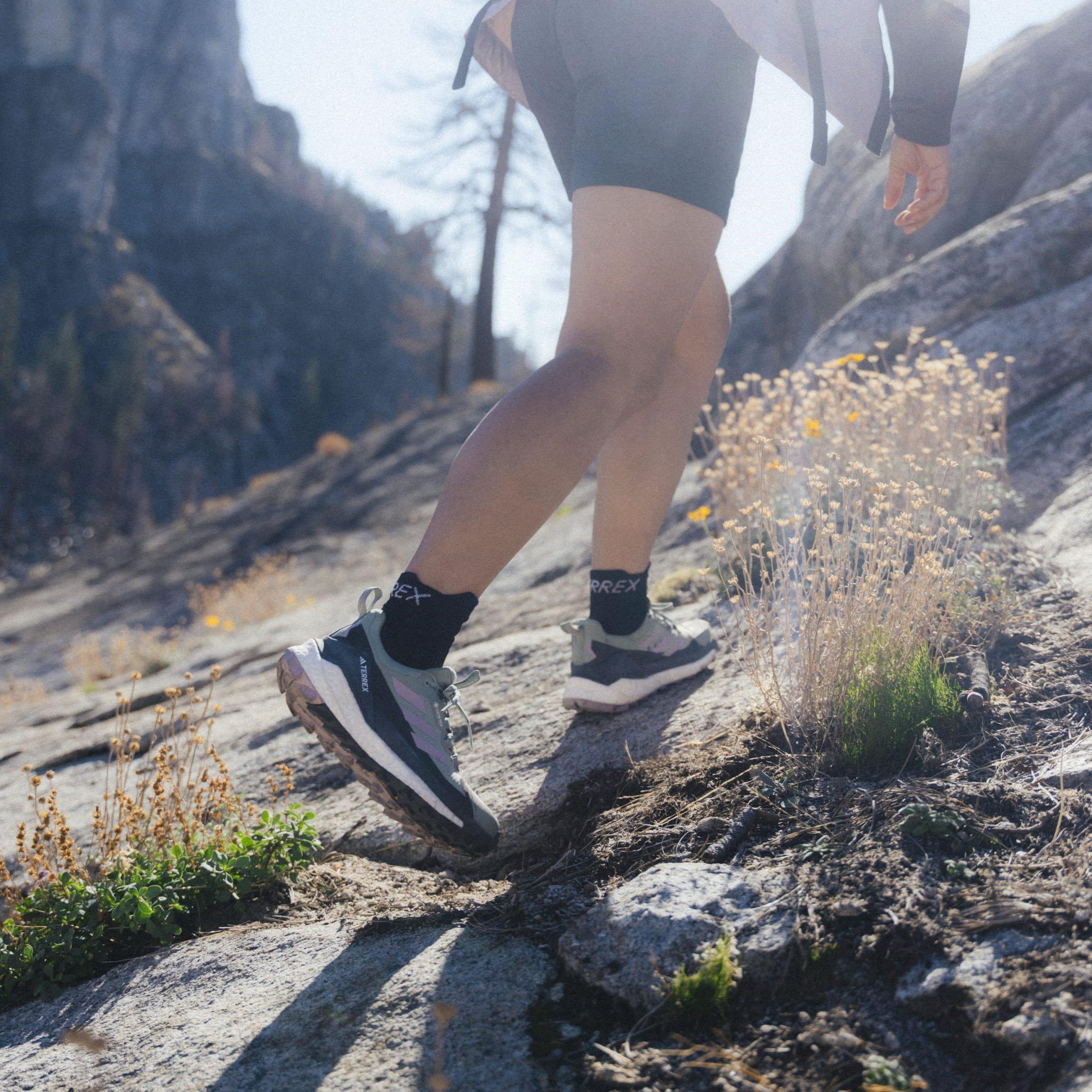 Silver Green - adidas - TERREX Free Hiker 2.0 Low GORE-TEX Hiking Shoes Womens - 16