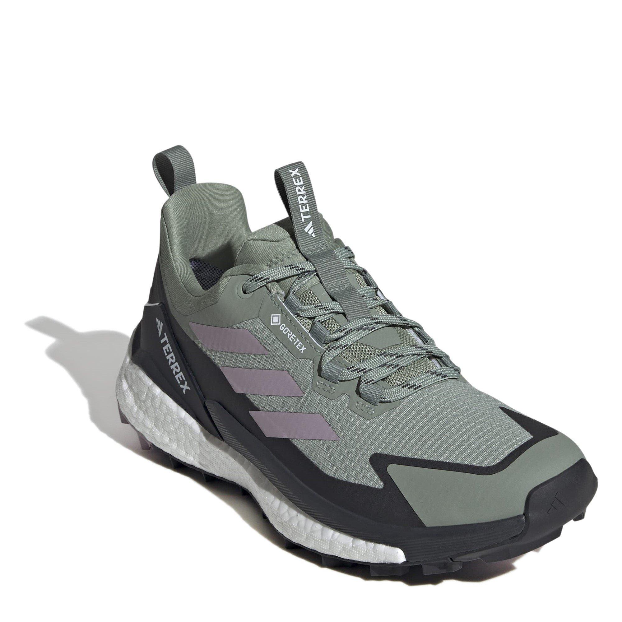 Silver Green - adidas - TERREX Free Hiker 2.0 Low GORE-TEX Hiking Shoes Womens - 3