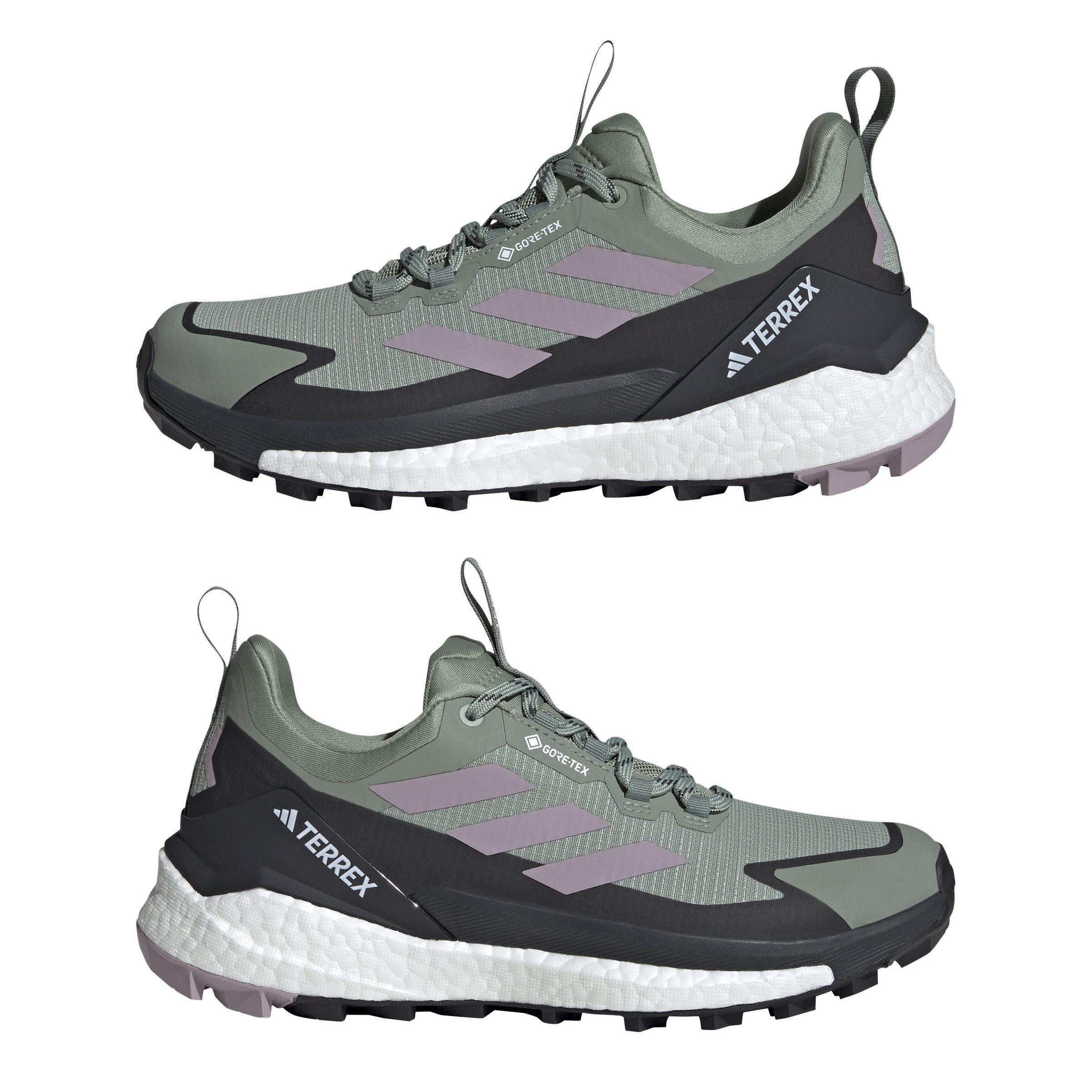 Silver Green - adidas - TERREX Free Hiker 2.0 Low GORE-TEX Hiking Shoes Womens - 9