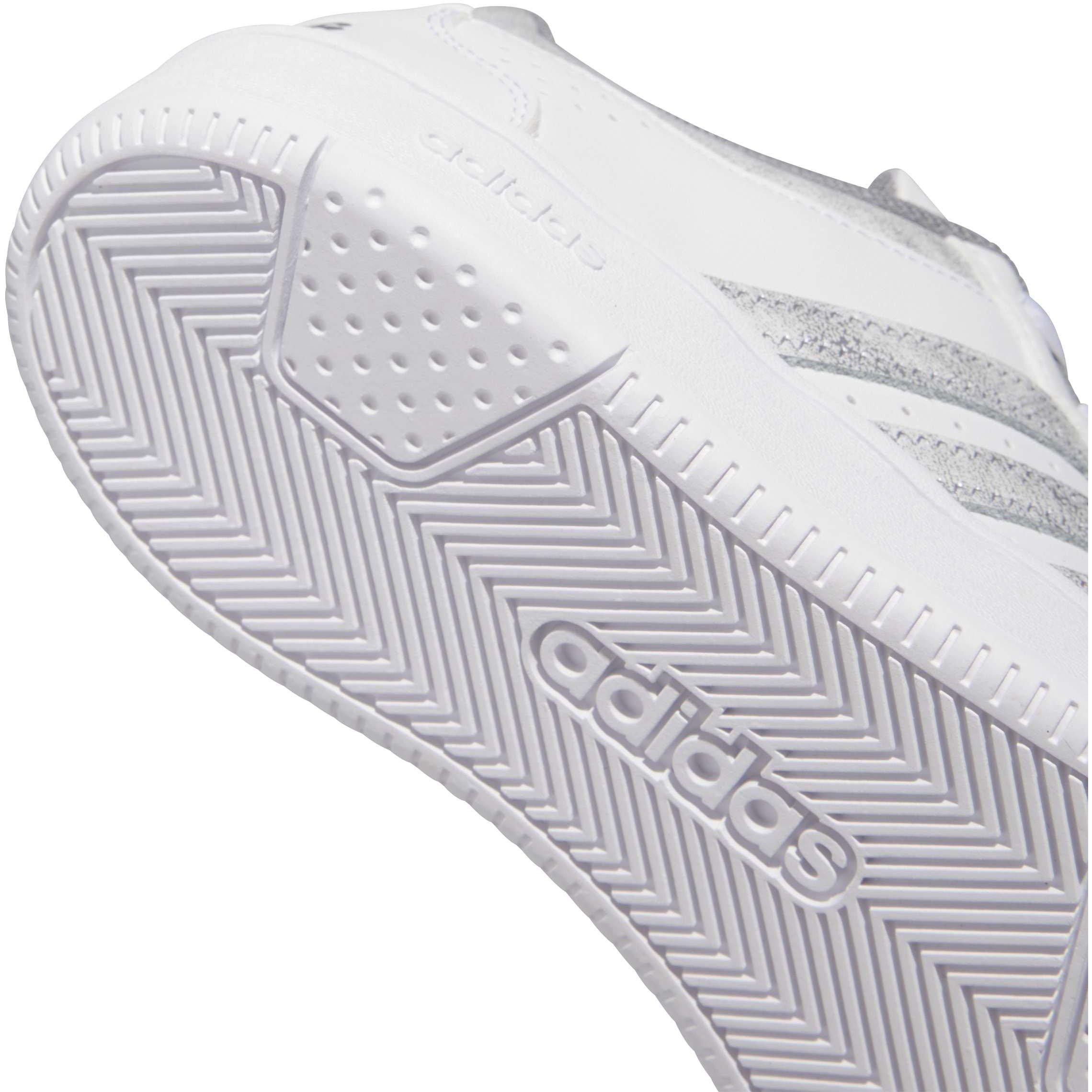 Ftwr White/Grey - adidas - Women's Hoops Classic Court Trainers - 8