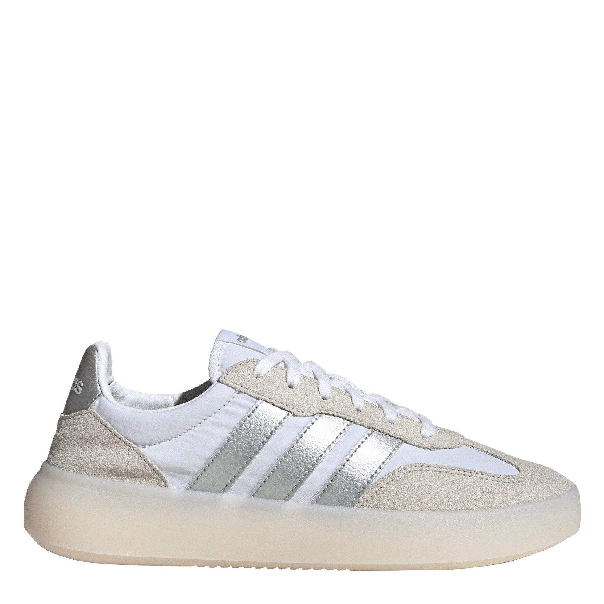 Wht/Silver/Grey - adidas - Women's Court Trainers - 1